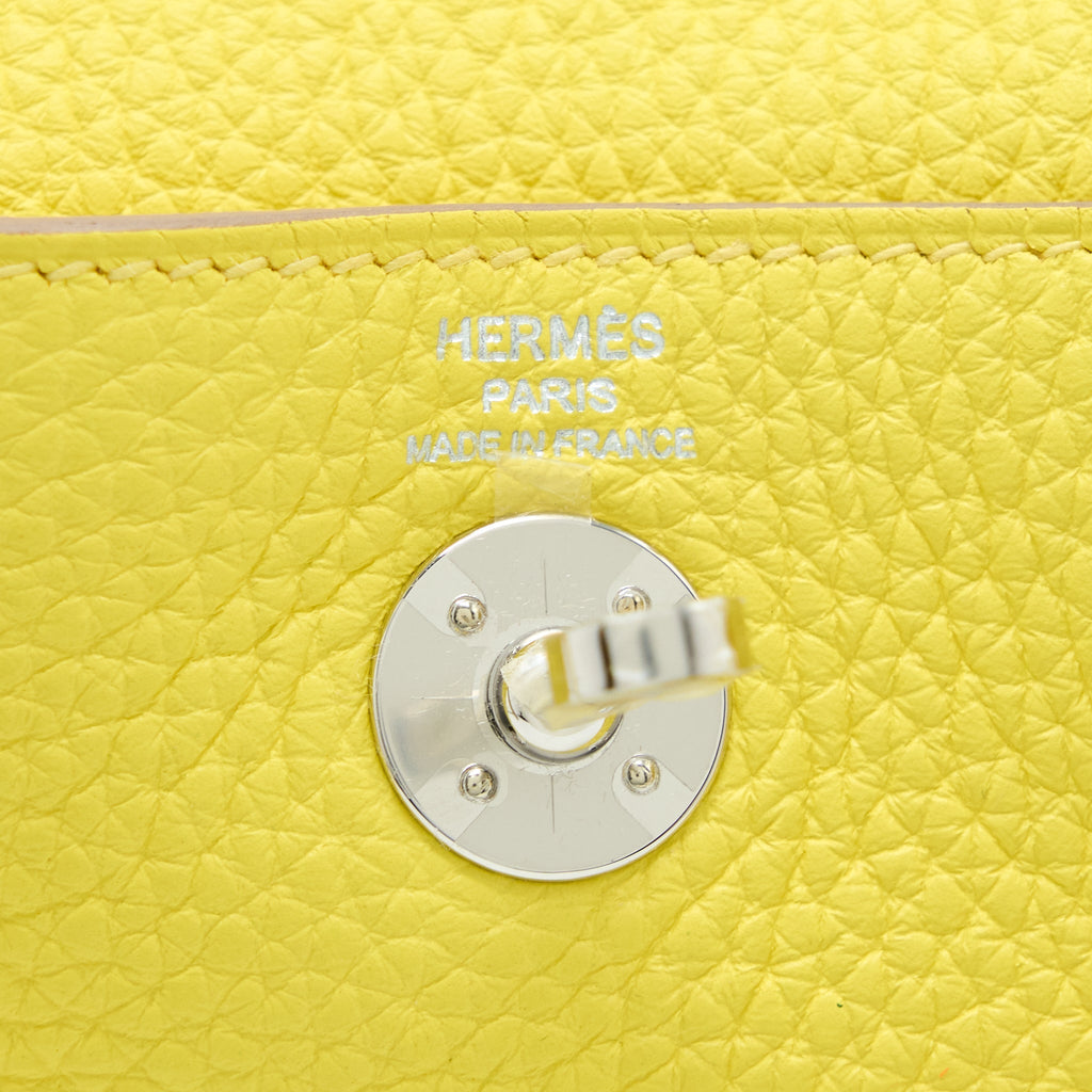 HERMES MINI LINDY CLEMENCE 9R LIME SHW