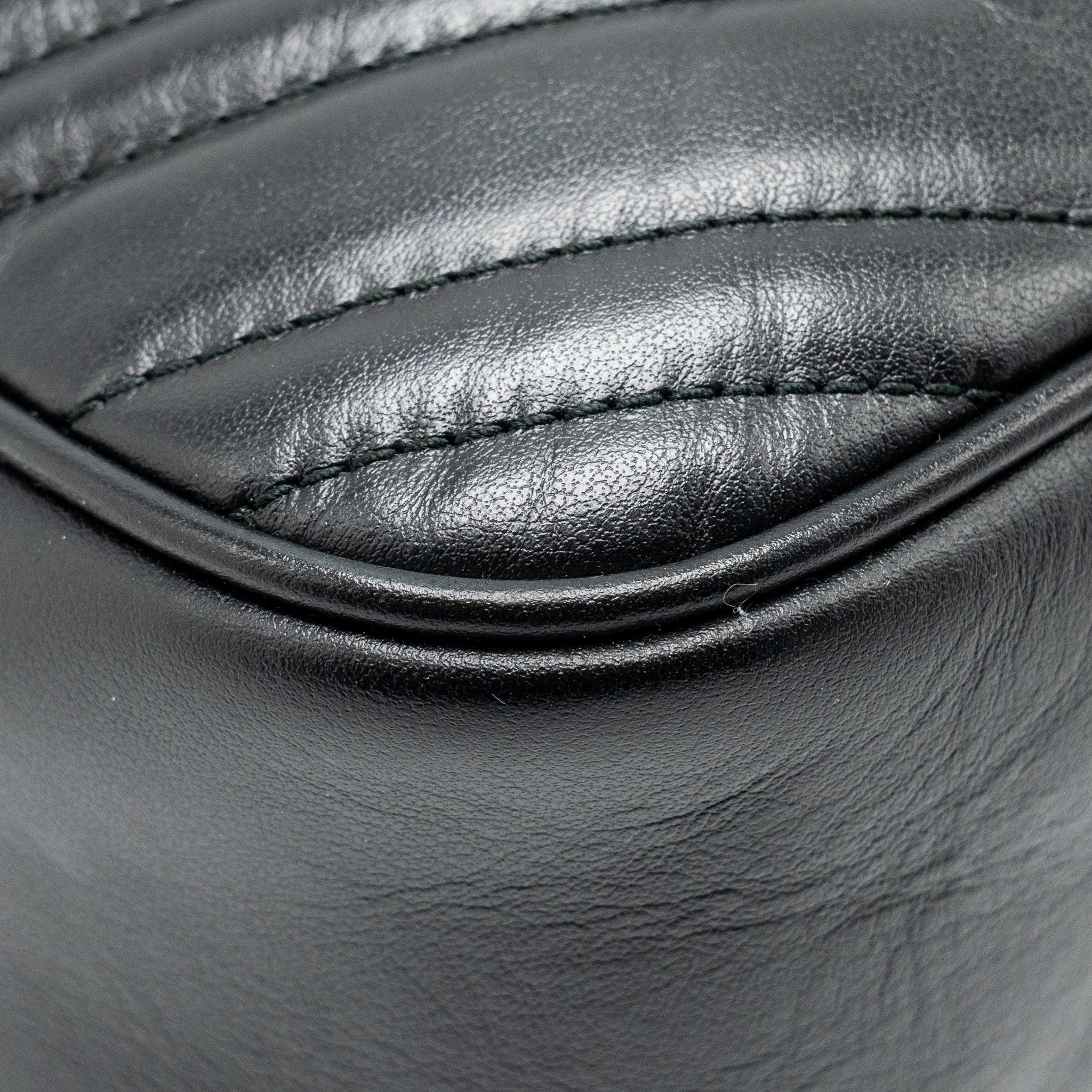 GUCCI MARMONT CAMERA BAG CALFSKIN BLACK GHW