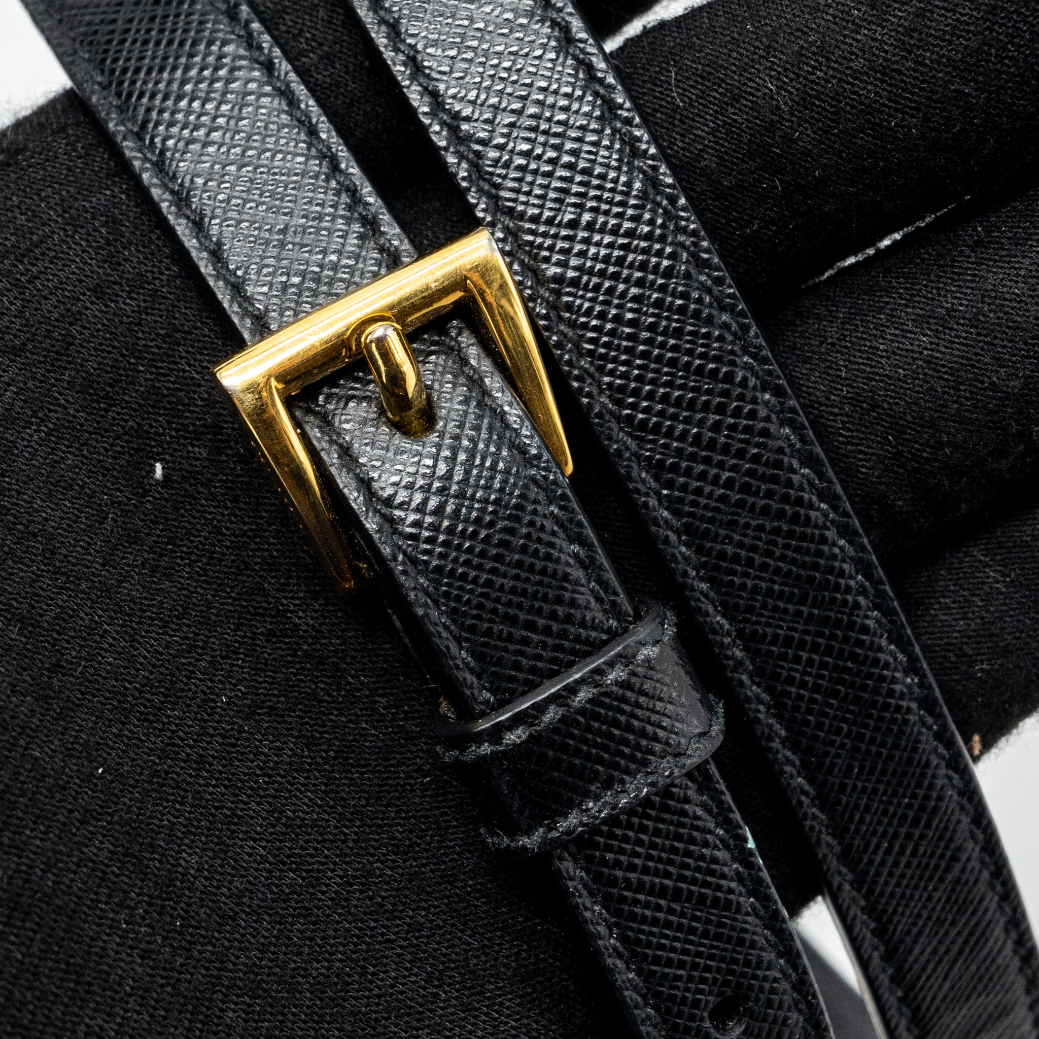 PRADA SAFFIANO TOTE BAG CALFSKIN BLACK GHW