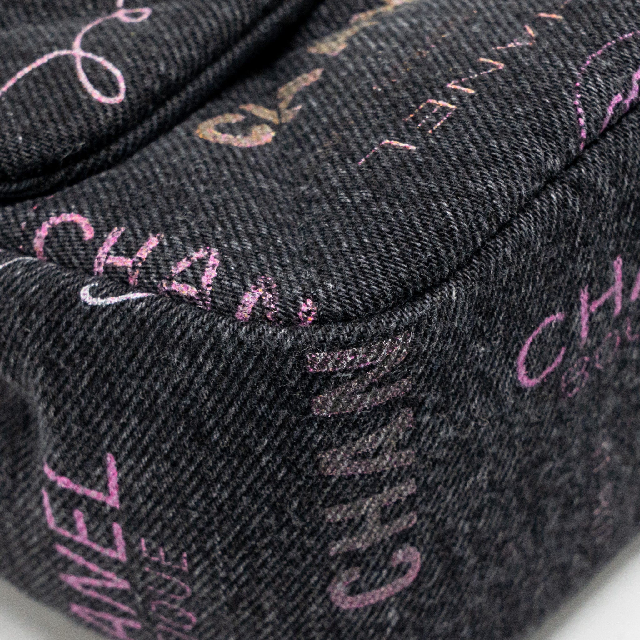 CHANEL LARGE MOOD FLAP BAG DENIM BLACK/MULTICOLOUR GHW (MICROCHIP)