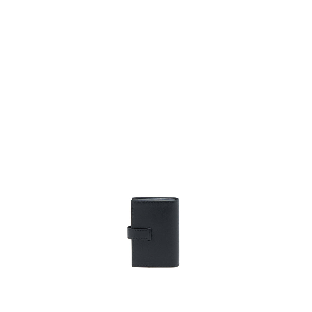 HERMES BEARN CARD HOLDER CHEVRE CHAMKILA BLACK RGHW