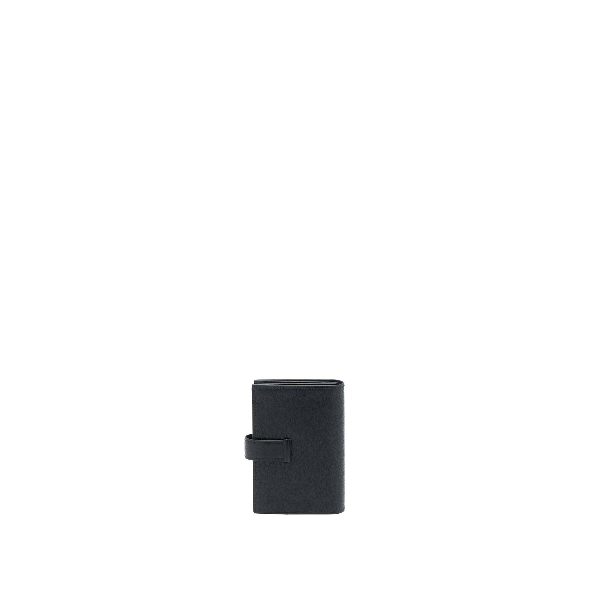 HERMES BEARN CARD HOLDER CHEVRE CHAMKILA BLACK RGHW
