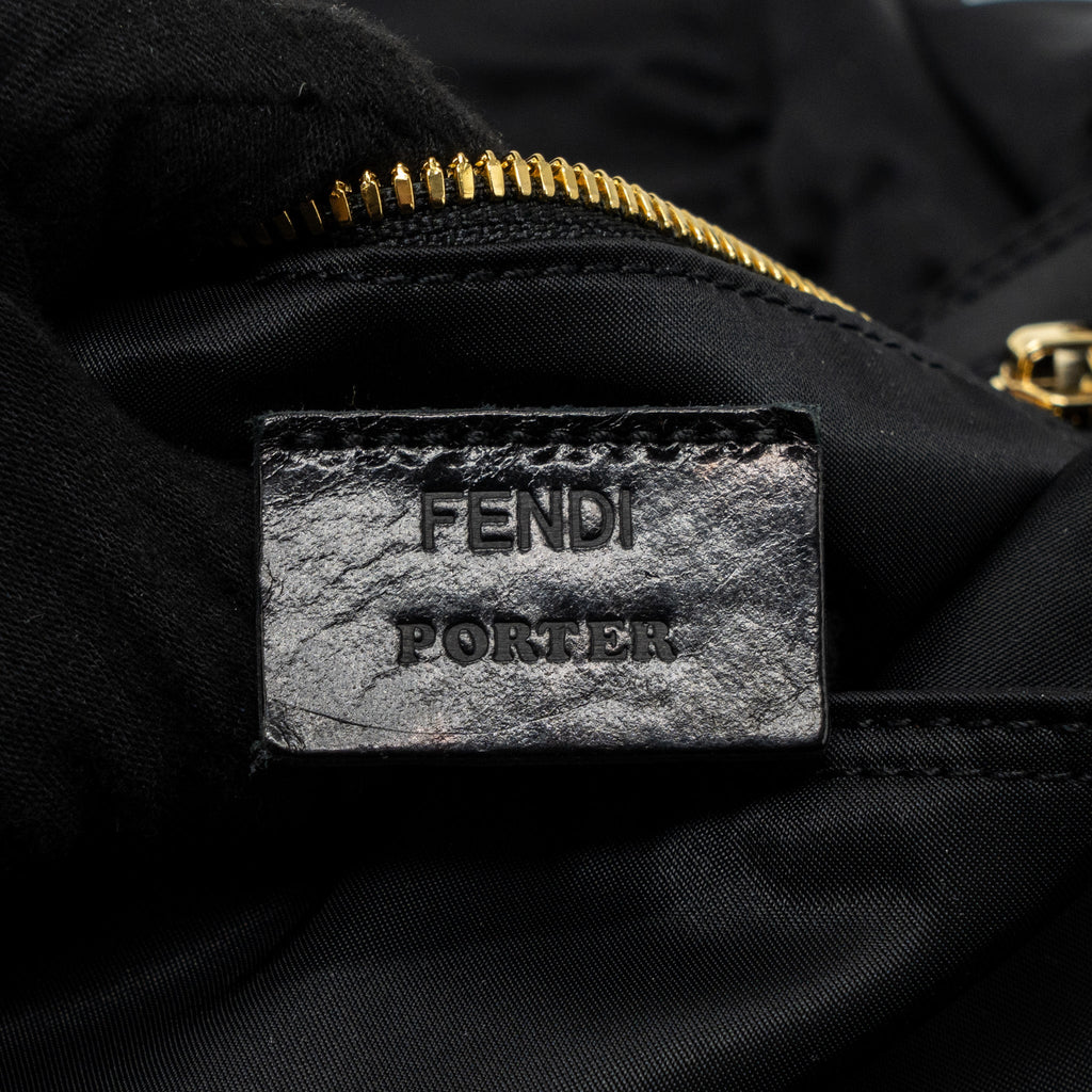 FENDI REGULAR BAGUETTE NYLON BLACK GHW