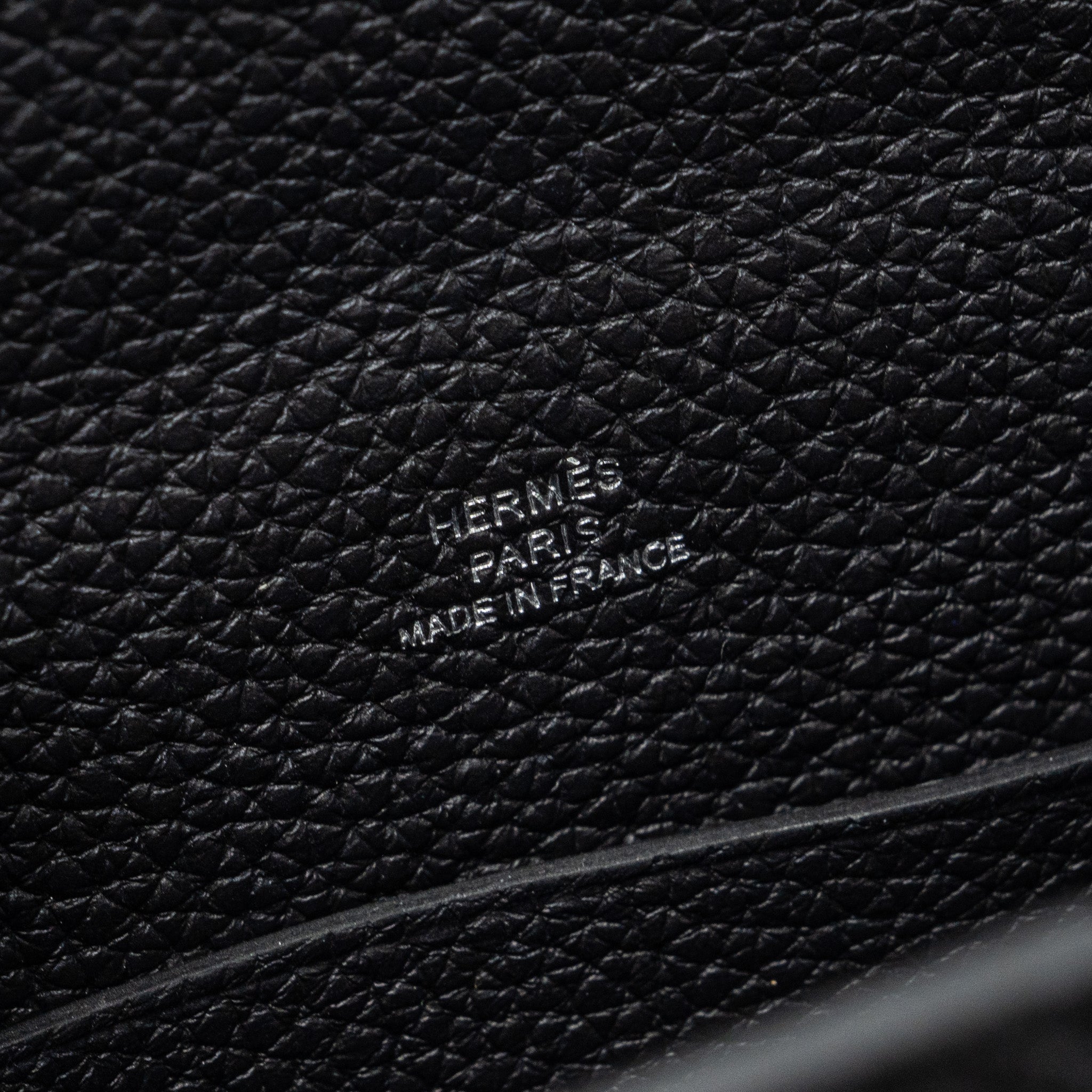 HERMES VIDEPOCHES TOGO BLACK SHW