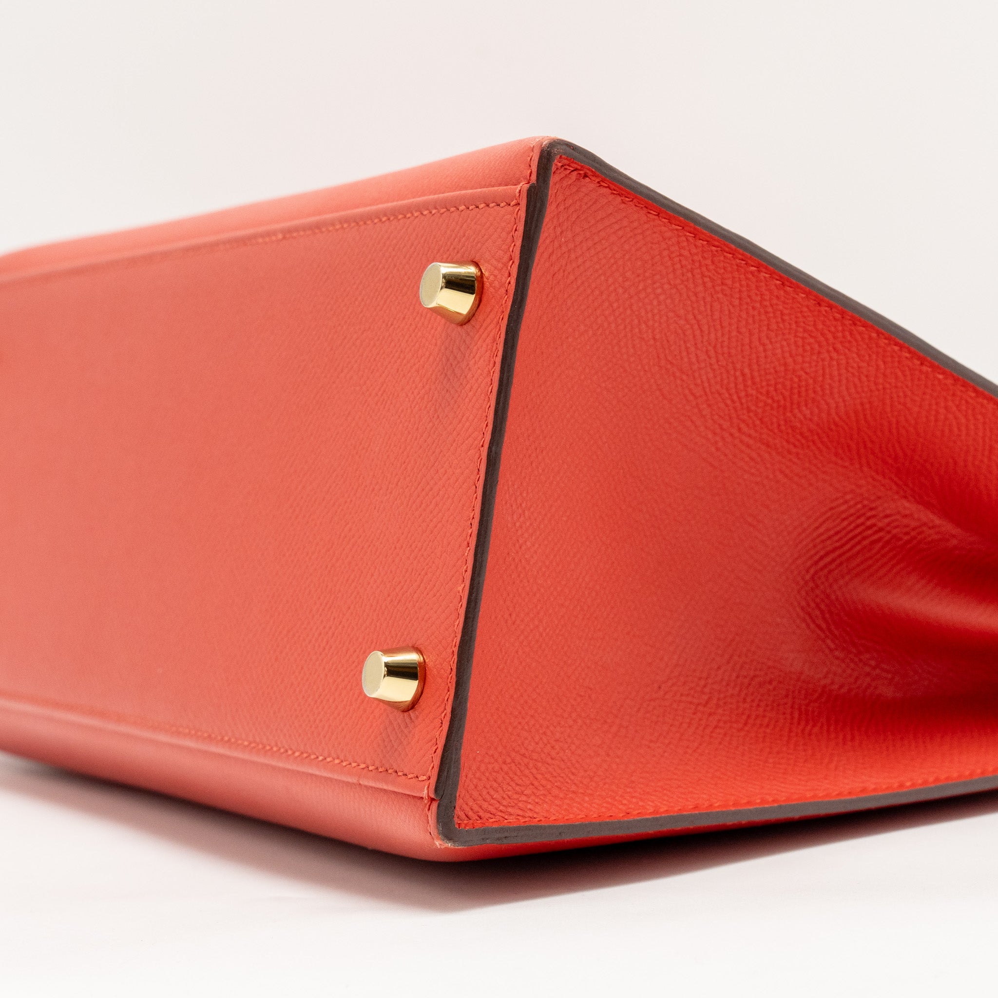 HERMES KELLY 28 EPSOM ROUGE PIVOINE GHW