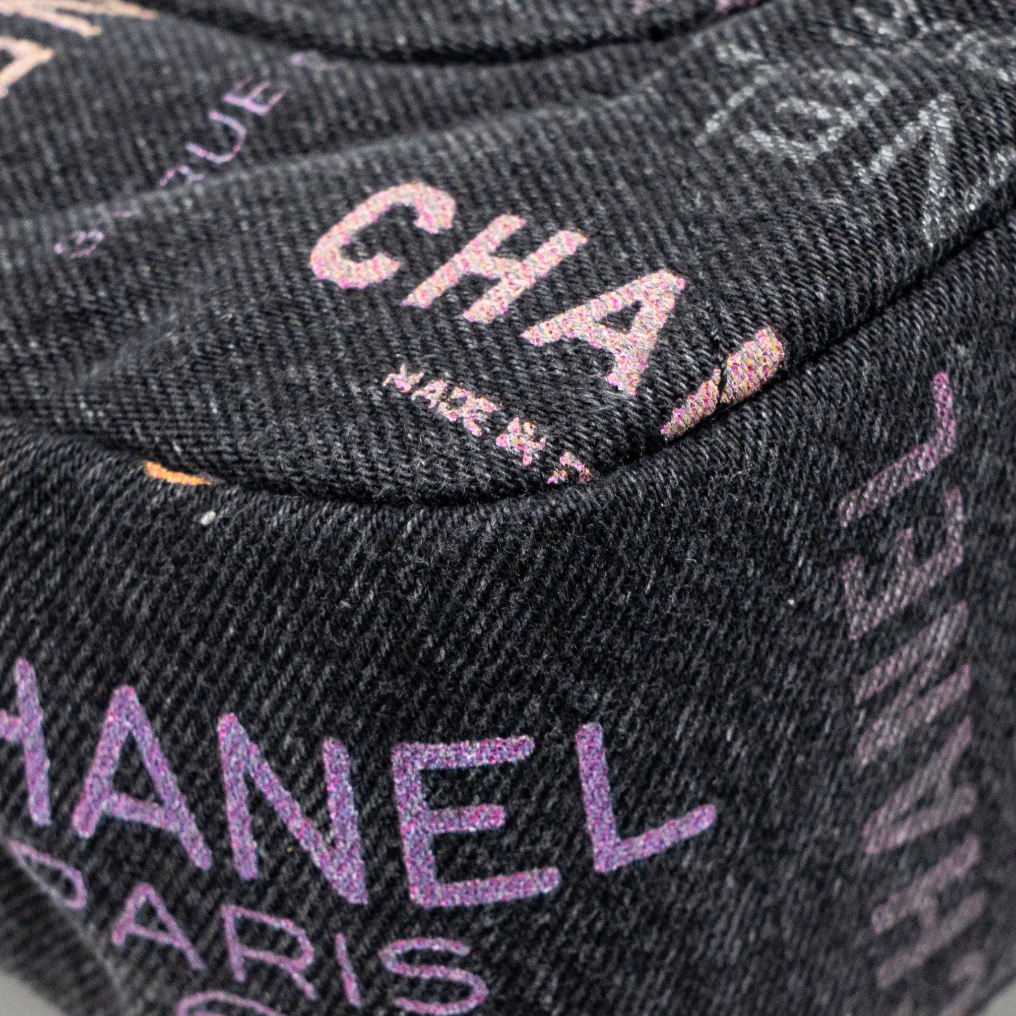 CHANEL LARGE MOOD FLAP BAG DENIM BLACK/MULTICOLOUR GHW (MICROCHIP)