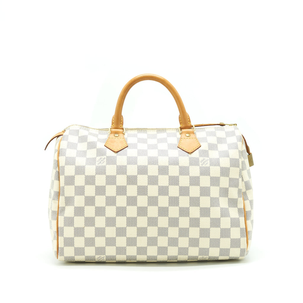 LOUIS VUITTON SPEEDY 30 DAMIER AZUR CANVAS GHW