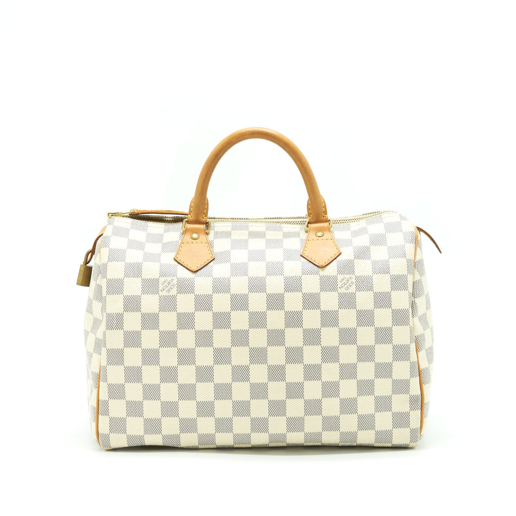 LOUIS VUITTON SPEEDY 30 DAMIER AZUR CANVAS GHW