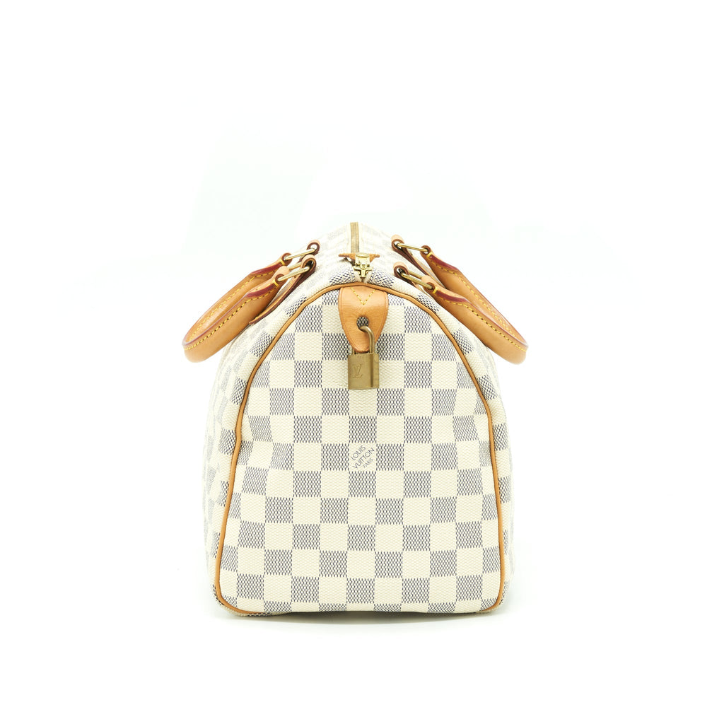 LOUIS VUITTON SPEEDY 30 DAMIER AZUR CANVAS GHW
