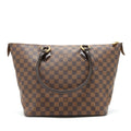 LOUIS VUITTON SALEYA TOTE BAG DAMIER EBENE CANVAS GHW