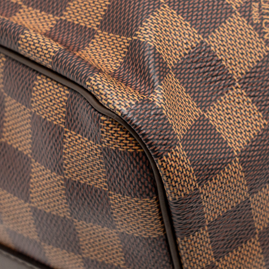 LOUIS VUITTON SPEEDY BANDOULIERE 30 DAMIER EBENE CANVAS GHW