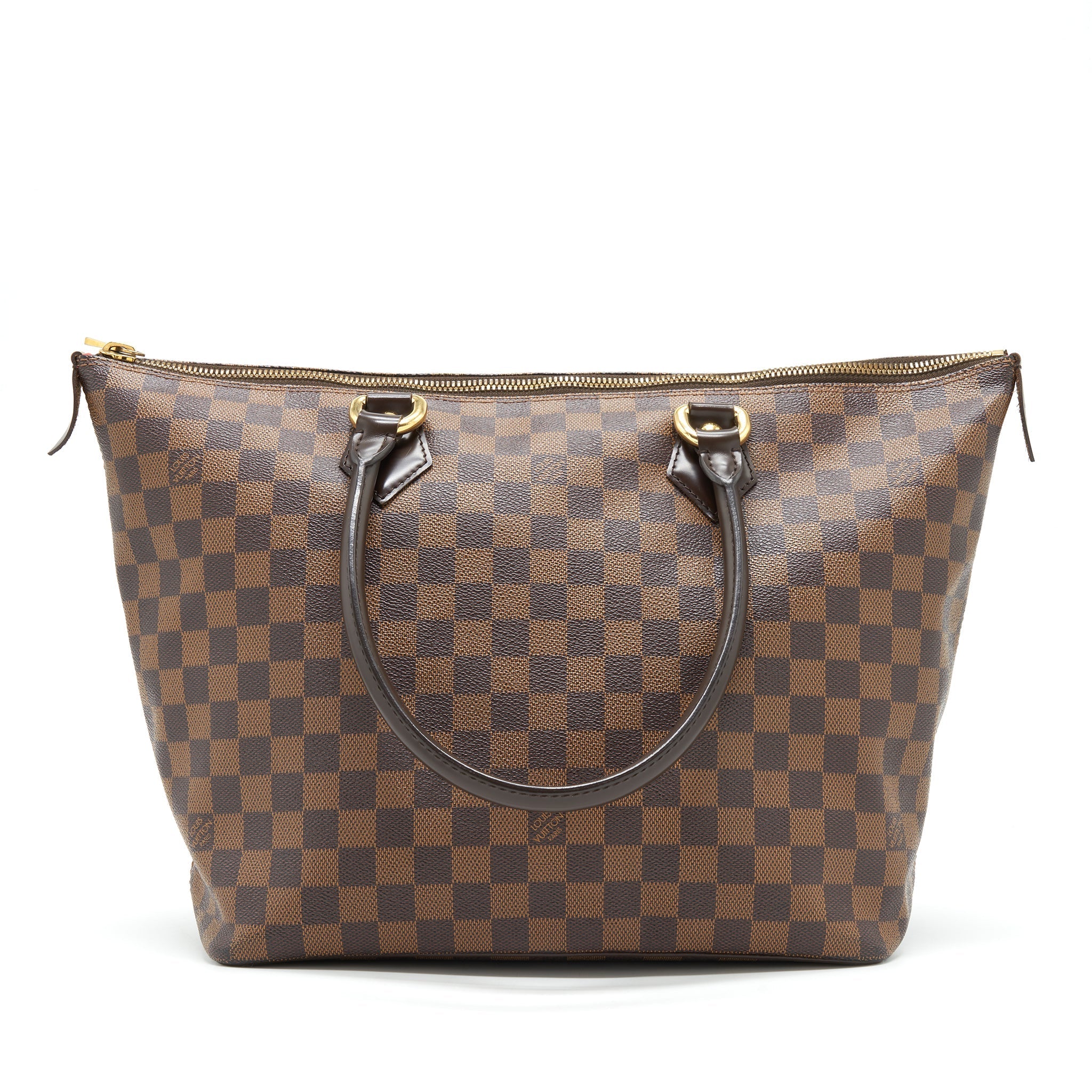 LOUIS VUITTON SALEYA TOTE BAG DAMIER EBENE CANVAS GHW