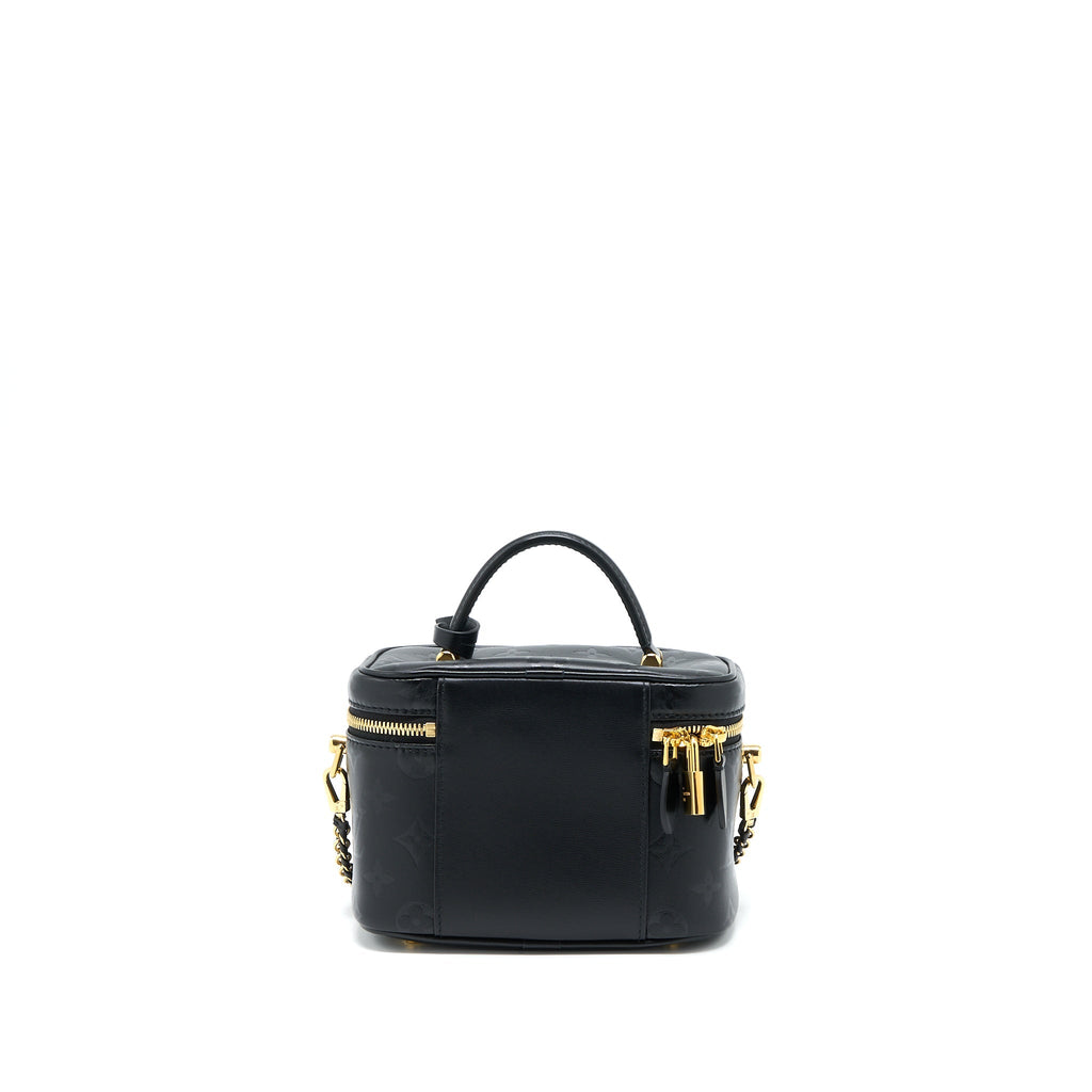 LOUIS VUITTON VANITY PM MONOGRAM LAMBSKIN BLACK GHW