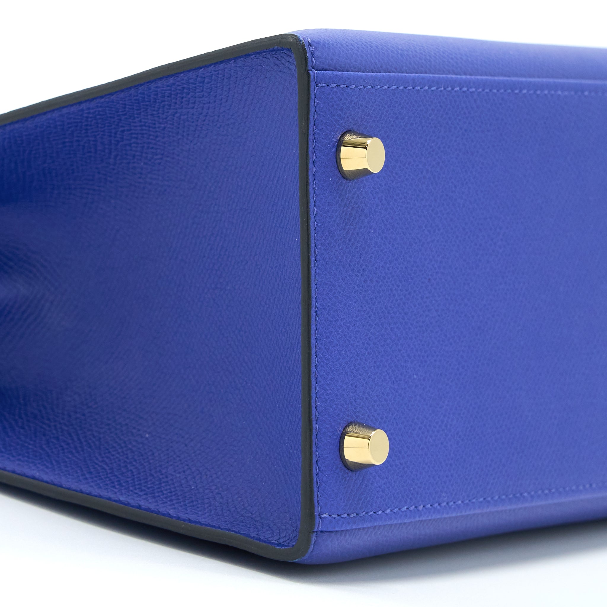 HERMES KELLY 28 SELLIER EPSOM BLEU ELECTRIQUE GHW