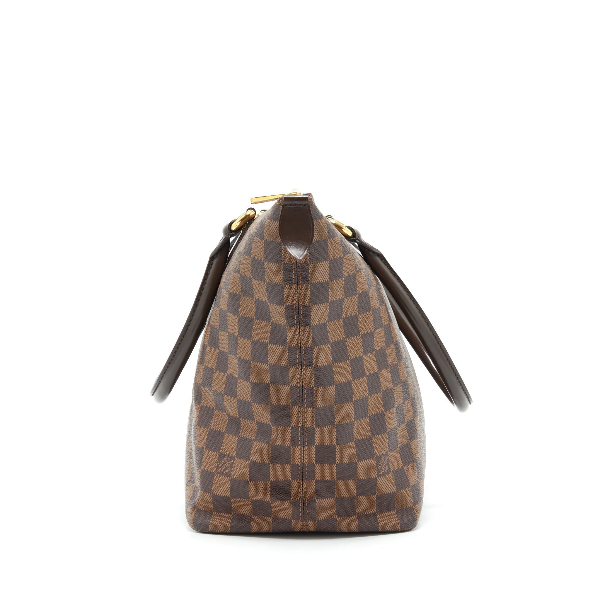 LOUIS VUITTON SALEYA TOTE BAG DAMIER EBENE CANVAS GHW