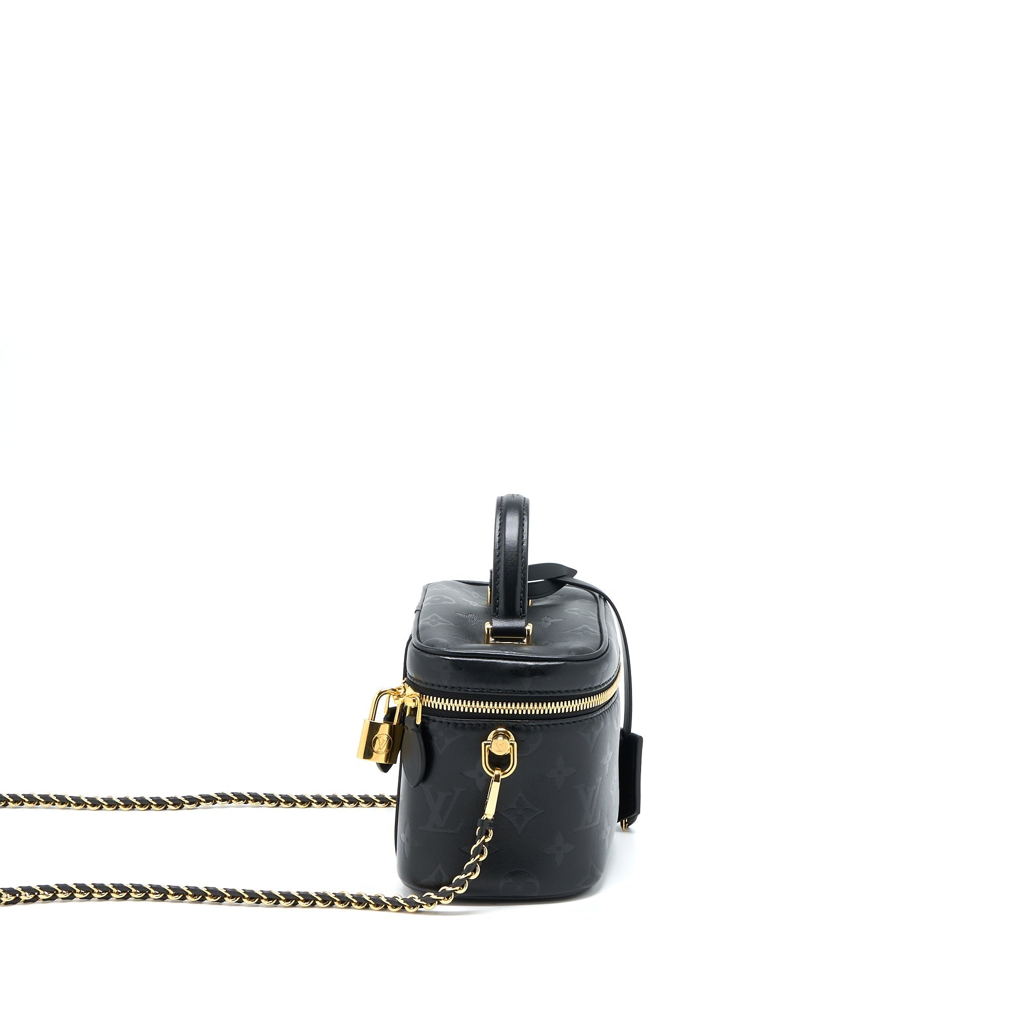 LOUIS VUITTON VANITY PM MONOGRAM LAMBSKIN BLACK GHW