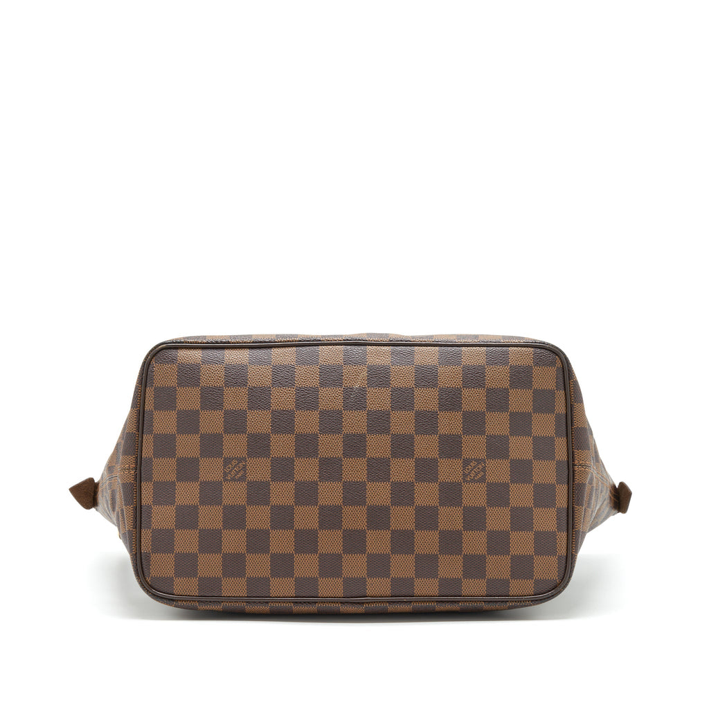 LOUIS VUITTON SALEYA TOTE BAG DAMIER EBENE CANVAS GHW