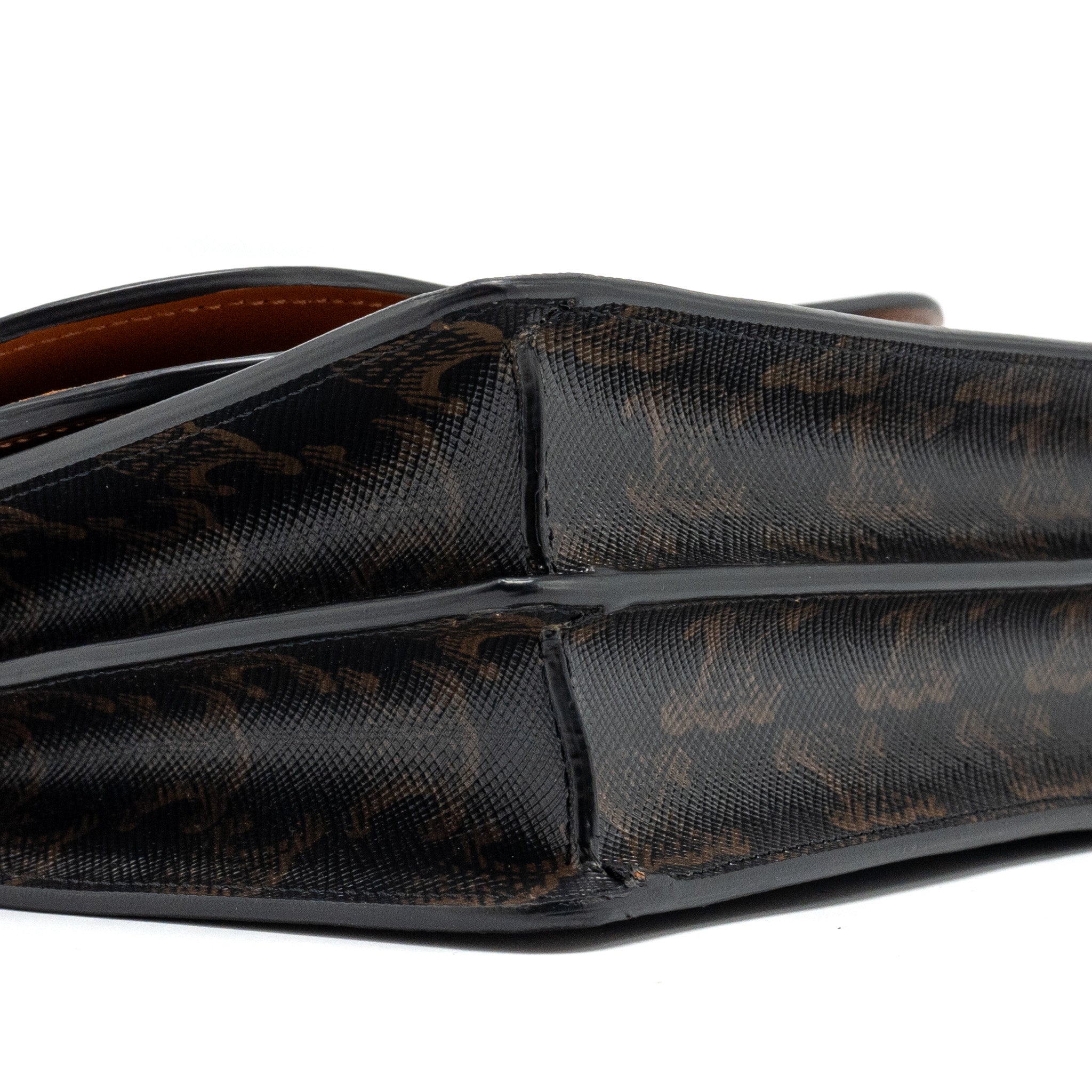 CELINE WALLET ON STRAP TRIOMPHE CANVAS/SMOOTH LAMBSKIN TAN GHW