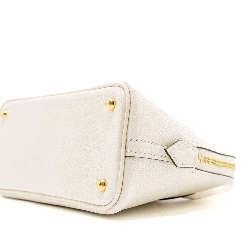 HERMES MINI BOLIDE CHÈVRE MYSORE NATA GHW