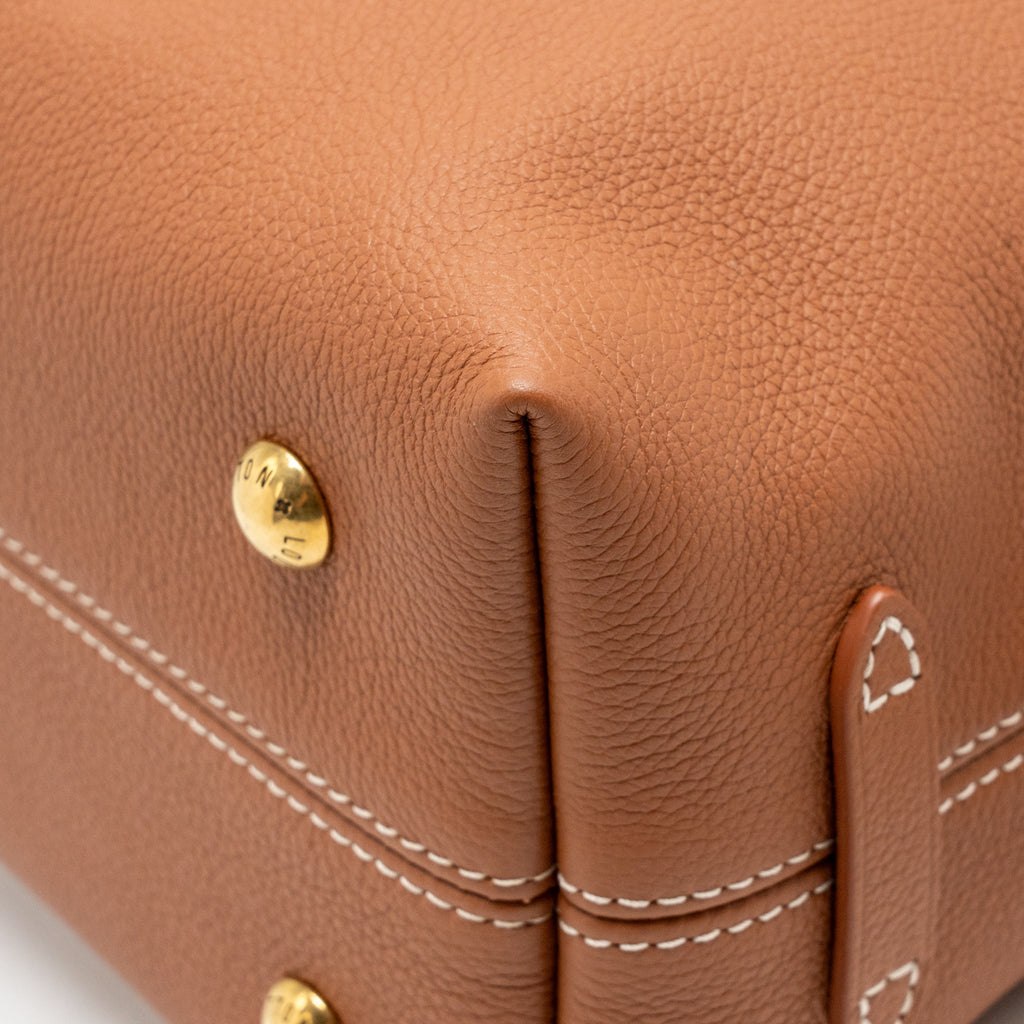 LOUIS VUITTON LOW KEY HOBO PM SMOOTH CALFSKIN COGNAC GHW