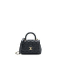 CHANEL EXTRA MINI COCO HANDLE CAVIAR BLACK LGHW