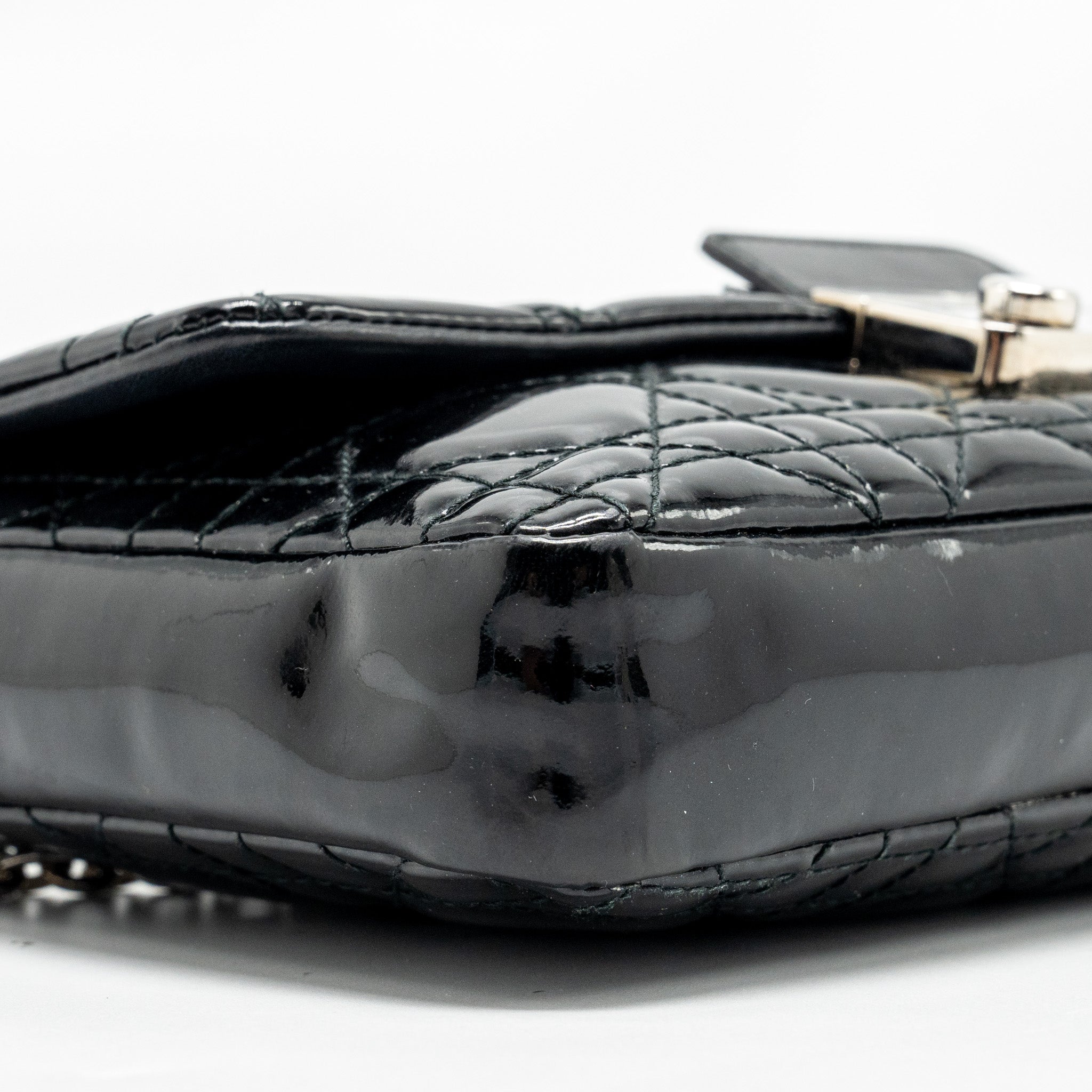 DIOR MISS DIOR POCHETTE PATENT BLACK SHW