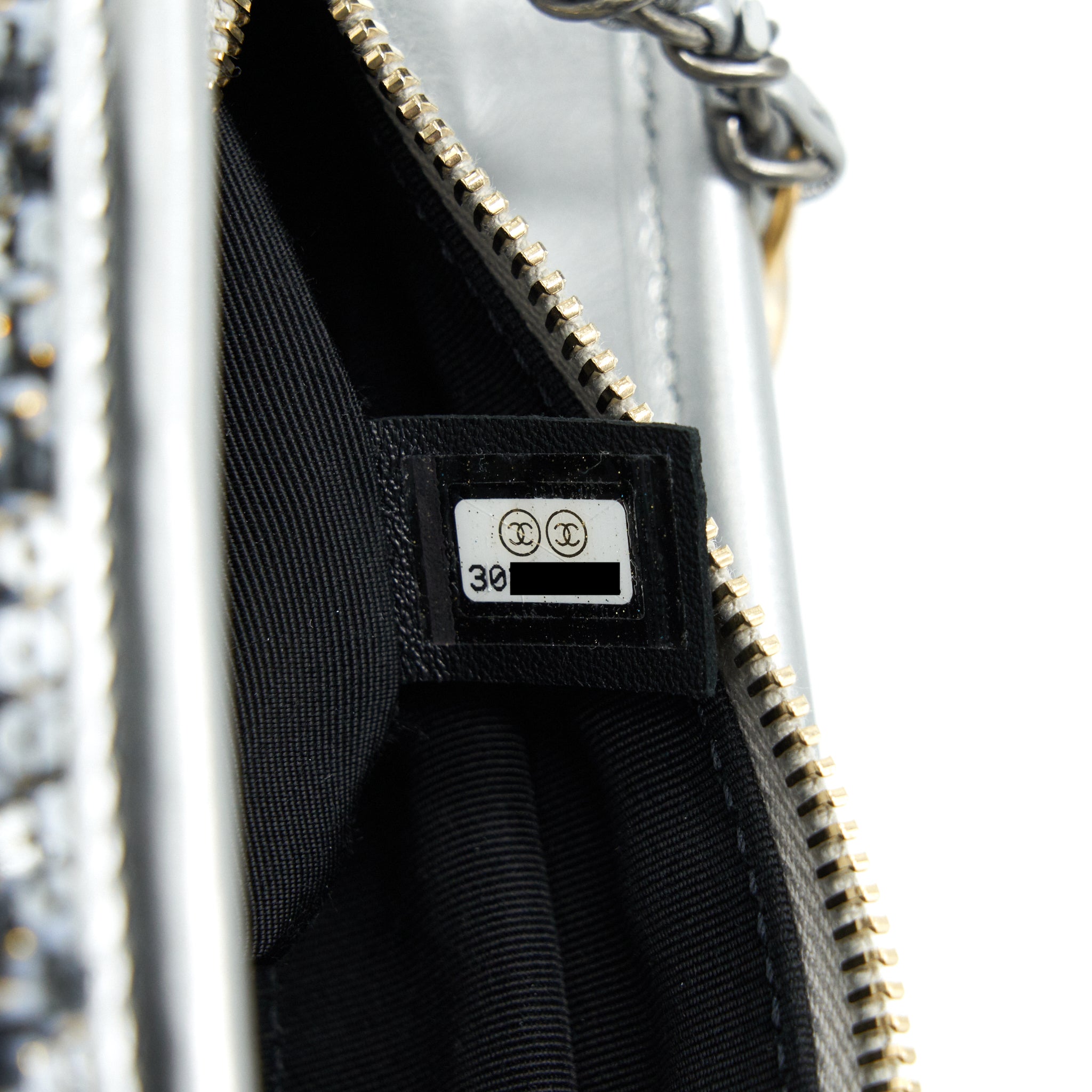 CHANEL SEASONAL TWEED SMALL GABRIELLE HOBO BAG GREY MULTICOLOUR HARDWARE