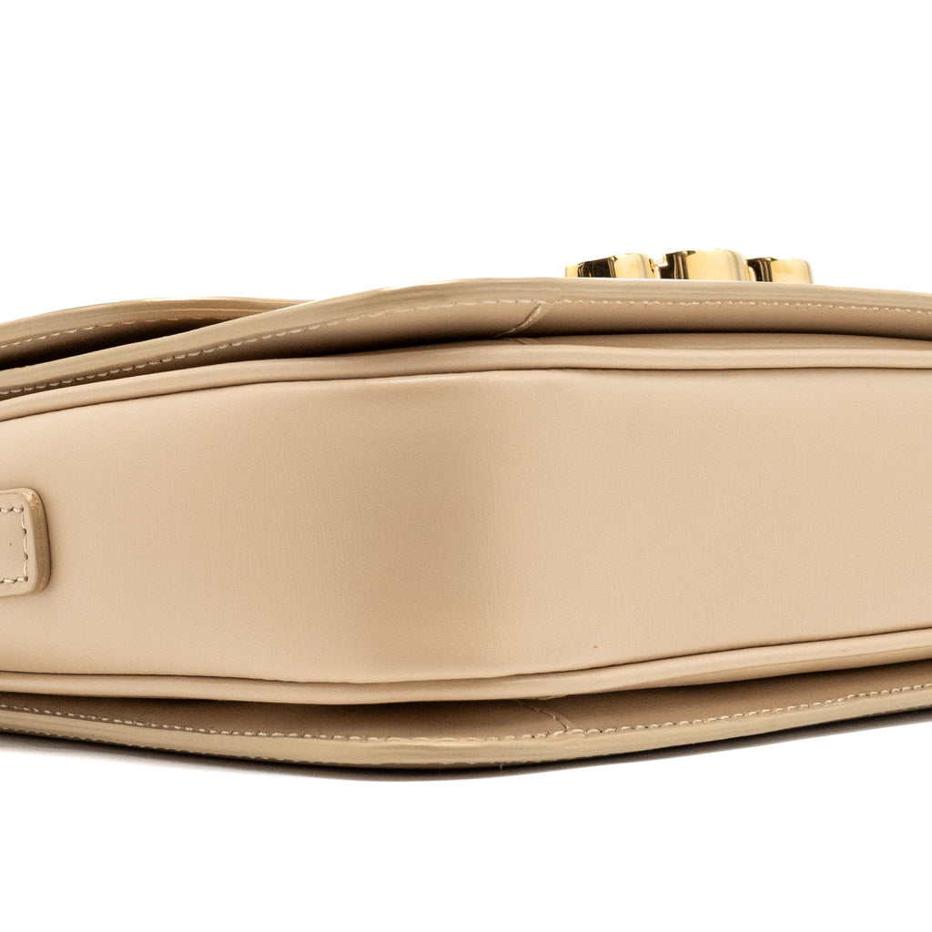 CELINE TEEN TRIOMPHE BAG CALFSKIN LIGHT BEIGE GHW