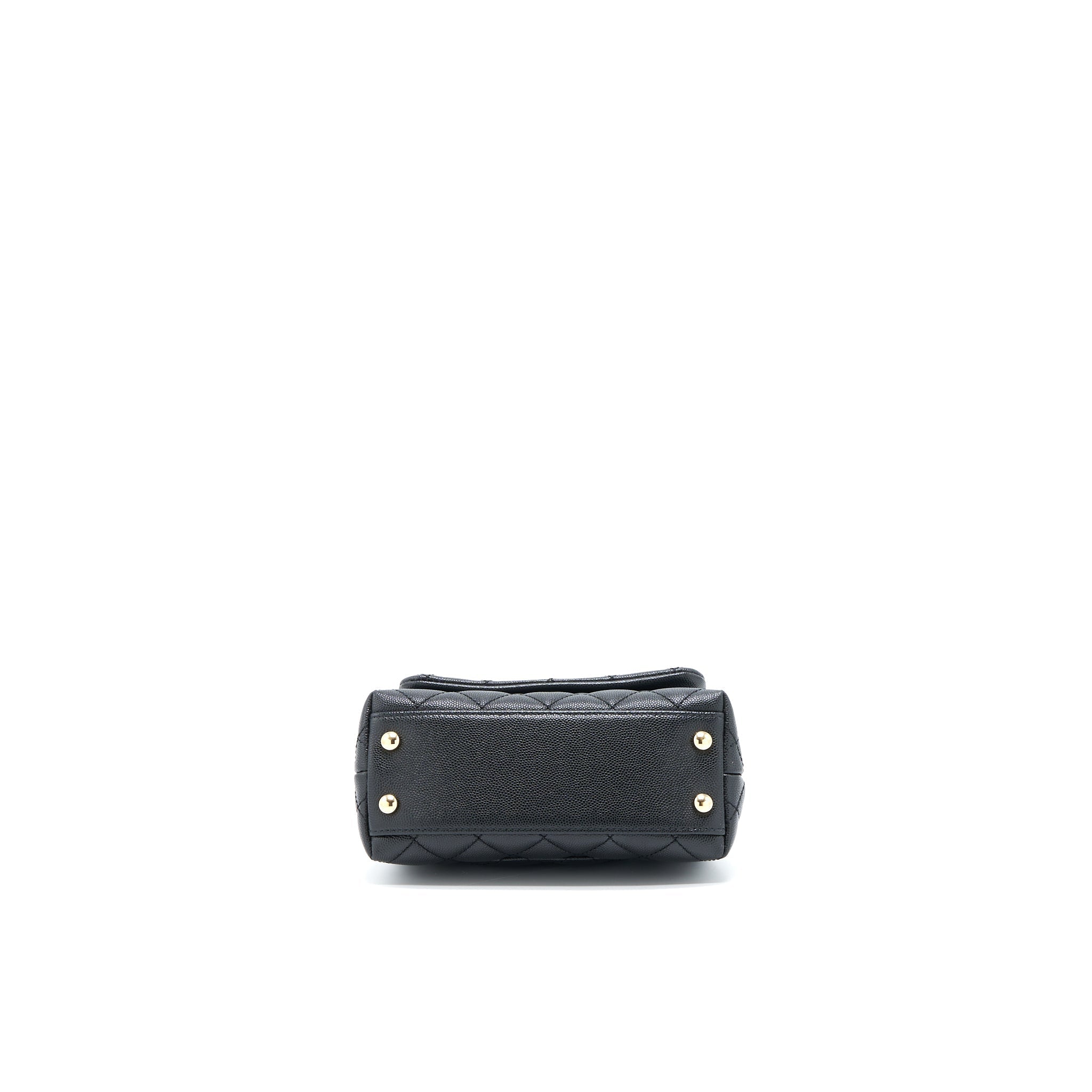 CHANEL EXTRA MINI COCO HANDLE CAVIAR BLACK LGHW
