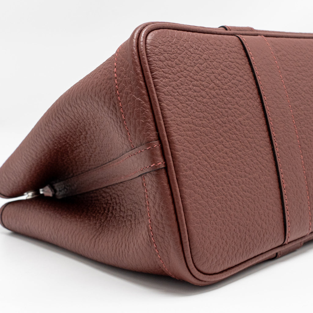 HERMES GARDEN PARTY 30 COUNTRY LEATHER ROUGE H SHW