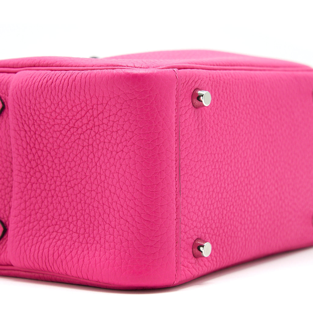 HERMES MINI LINDY ROSE SHOCKING SHW