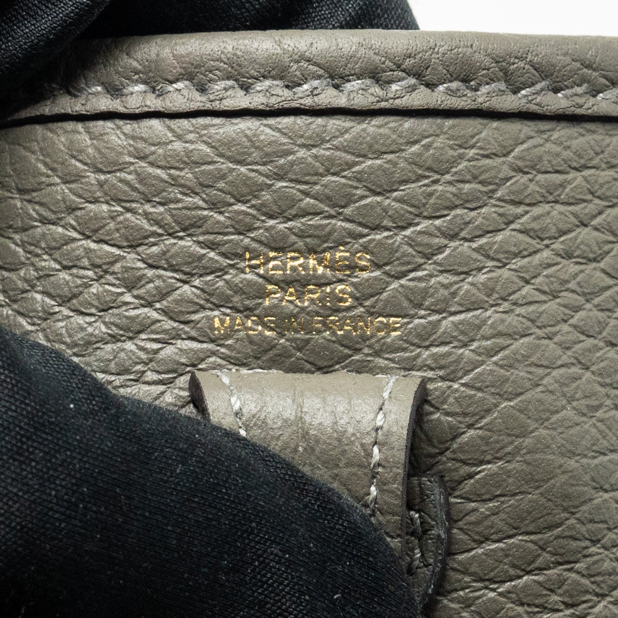 HERMES MINI EVELYNE CLEMENCE GRIS MEYER GHW