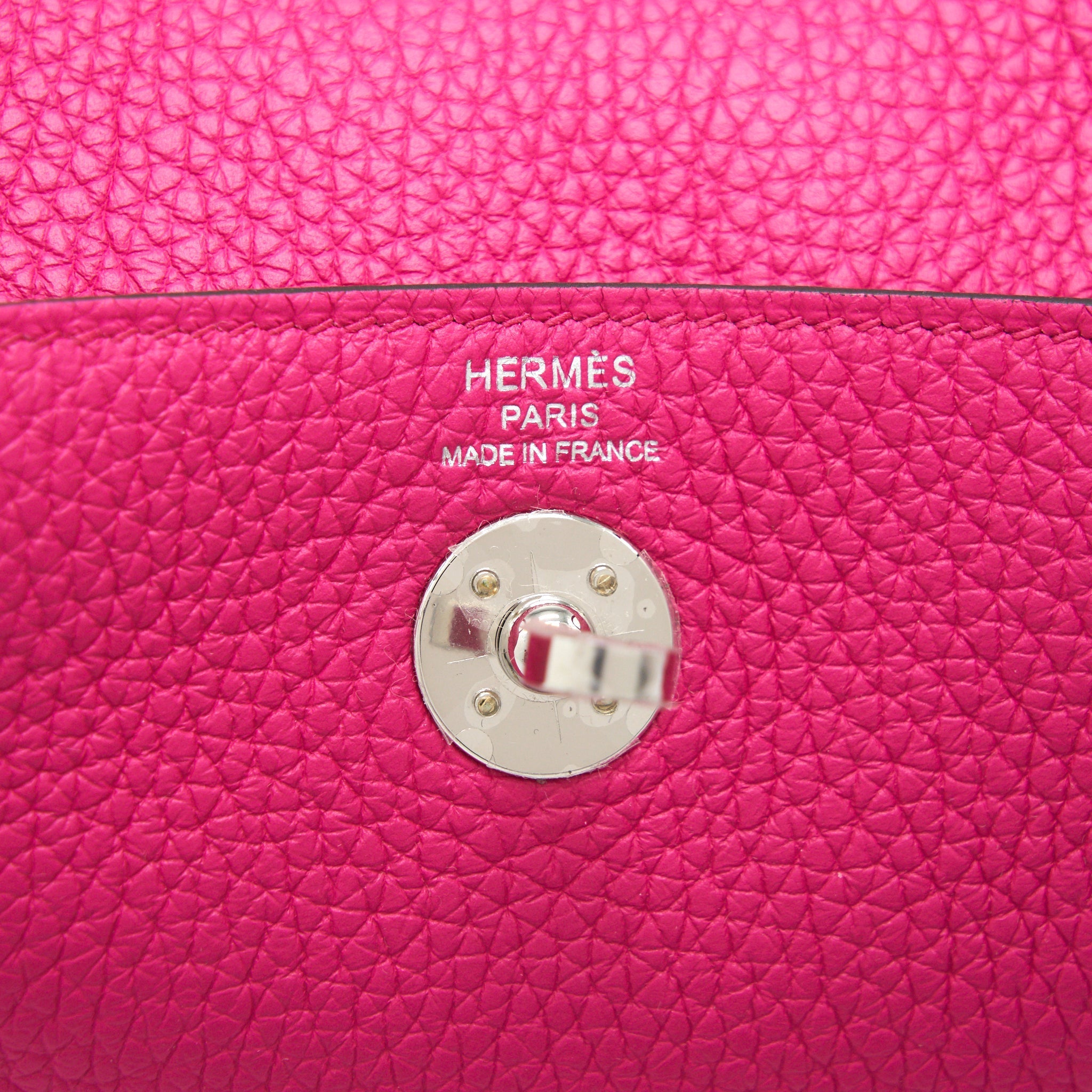 HERMES MINI LINDY ROSE SHOCKING SHW