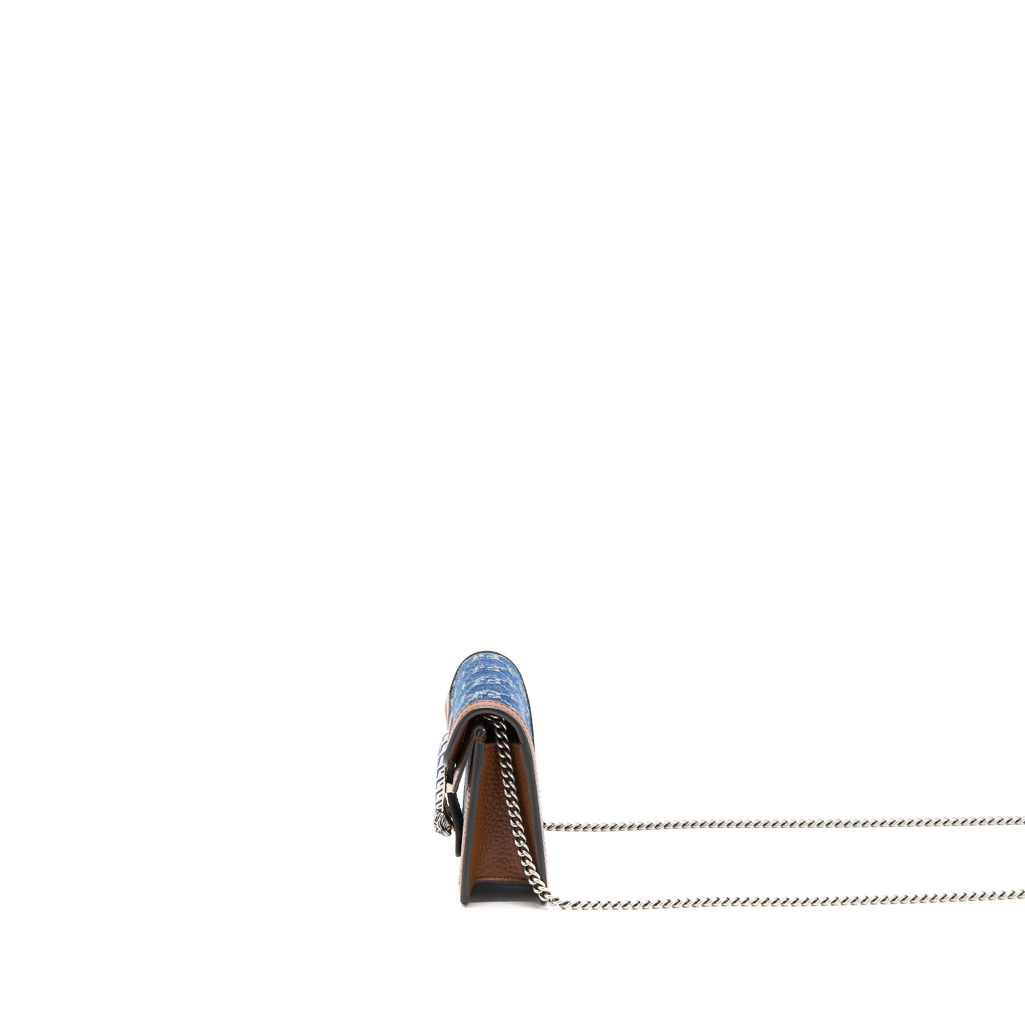 GUCCI SUPER MINI DIONYSUS GG SUPREME DENIM/ LEATHER MULTICOLOUR HARDWARE