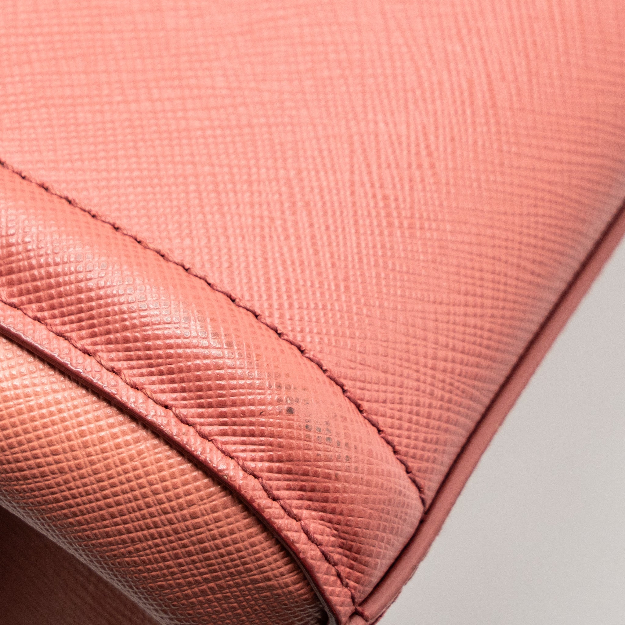 PRADA TOP HANDLE SMALL TOTE BAG SAFFIANO CALFSKIN PINK GHW