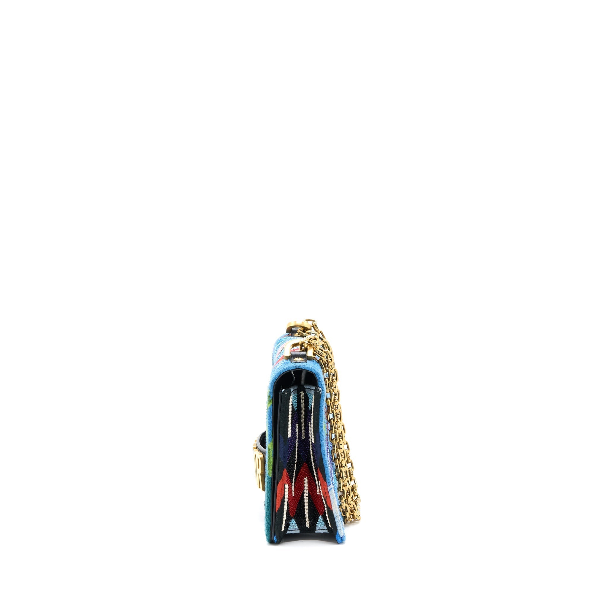 DIOR J’ADIOR FLAP BAG EMBROIDERY / CALFSKIN MULTICOLOURED GHW
