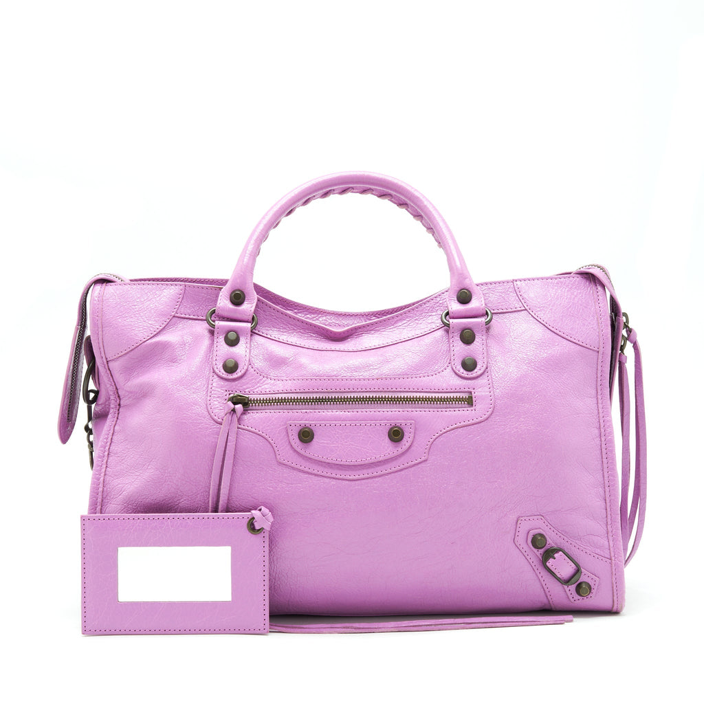 BALENCIAGA CLASSIC CITY BAG PURPLE