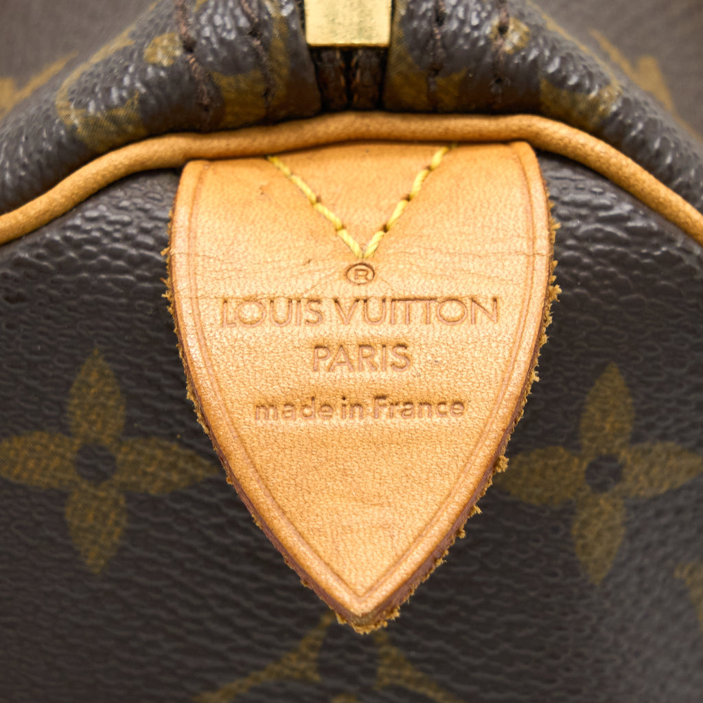 LOUIS VUITTON VINTAGE SPEEDY 25 MONOGRAM CANVAS GHW