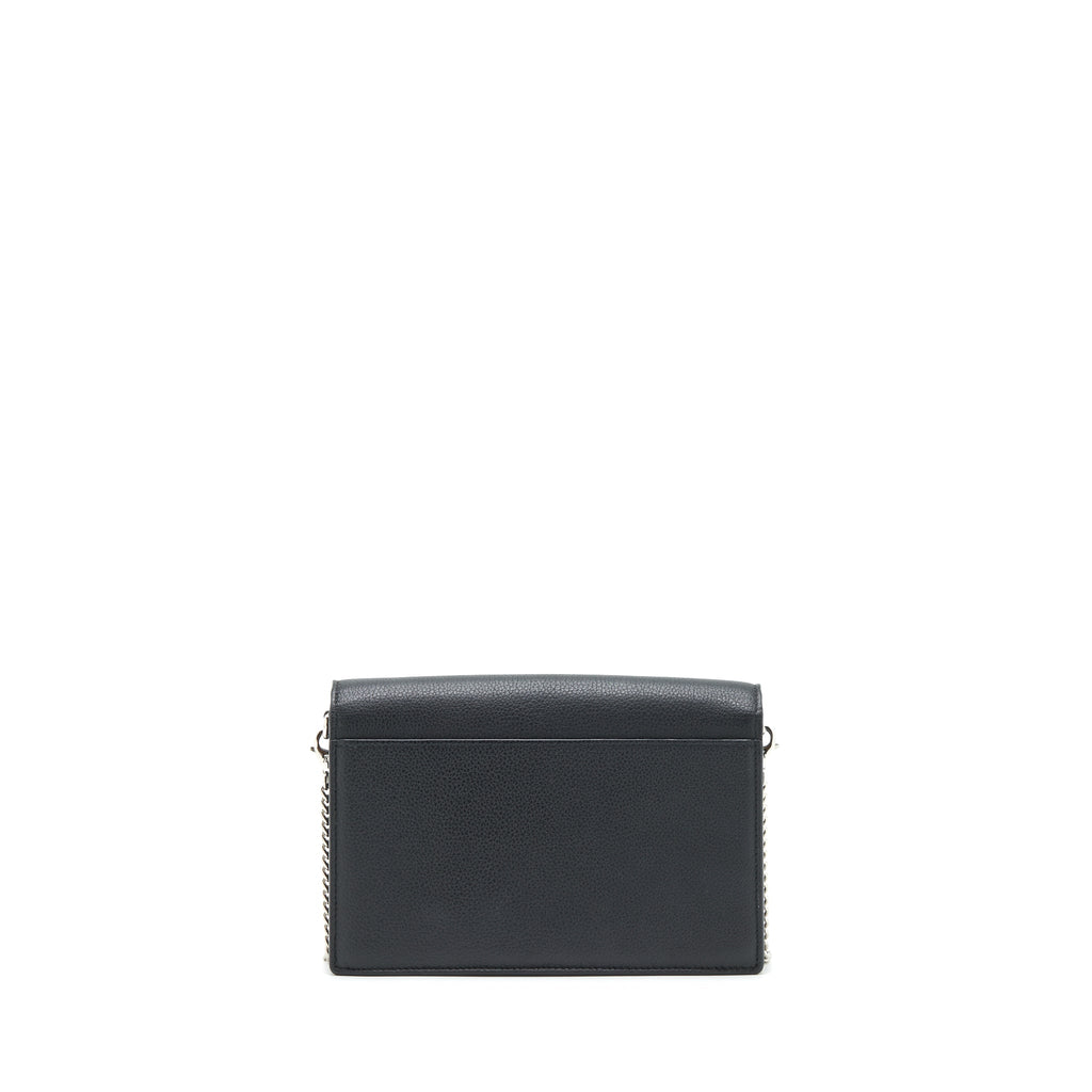 LOUIS VUITTON MYLOCKME CHAIN POCHETTE CALFSKIN BLACK SHW