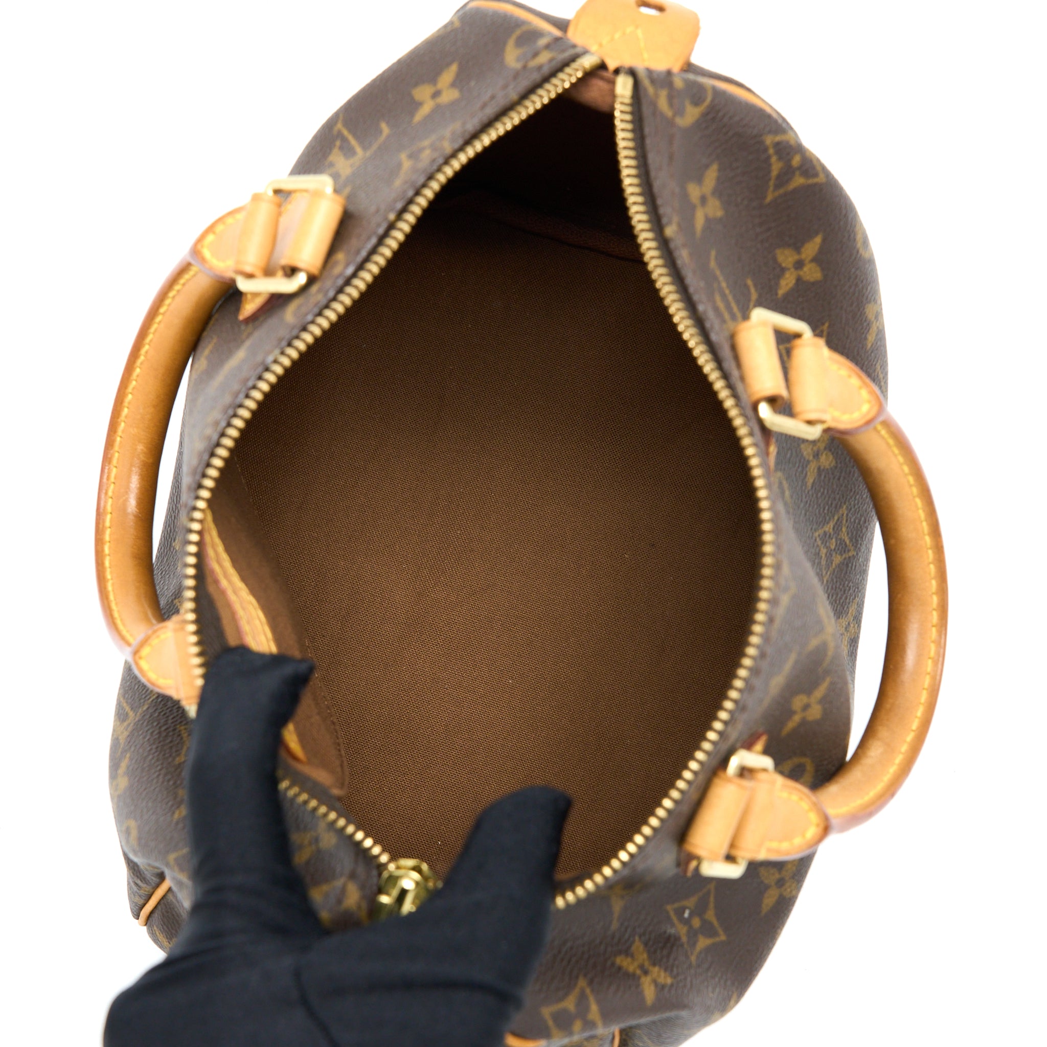 LOUIS VUITTON VINTAGE SPEEDY 25 MONOGRAM CANVAS GHW