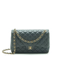 CHANEL JUMBO CLASSIC DOUBLE FLAP BAG LAMBSKIN GREY SHW
