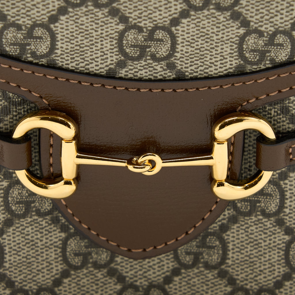 GUCCI HORSEBIT 1955 MINI BAG GG SUPREME GHW