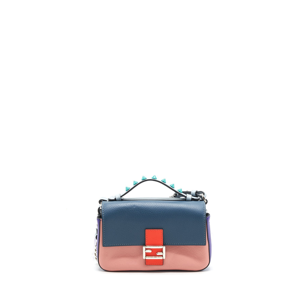 FENDI MICRO BAGUETTE MONSTER DOUBLE SIDED BAG MULTI COLOUR