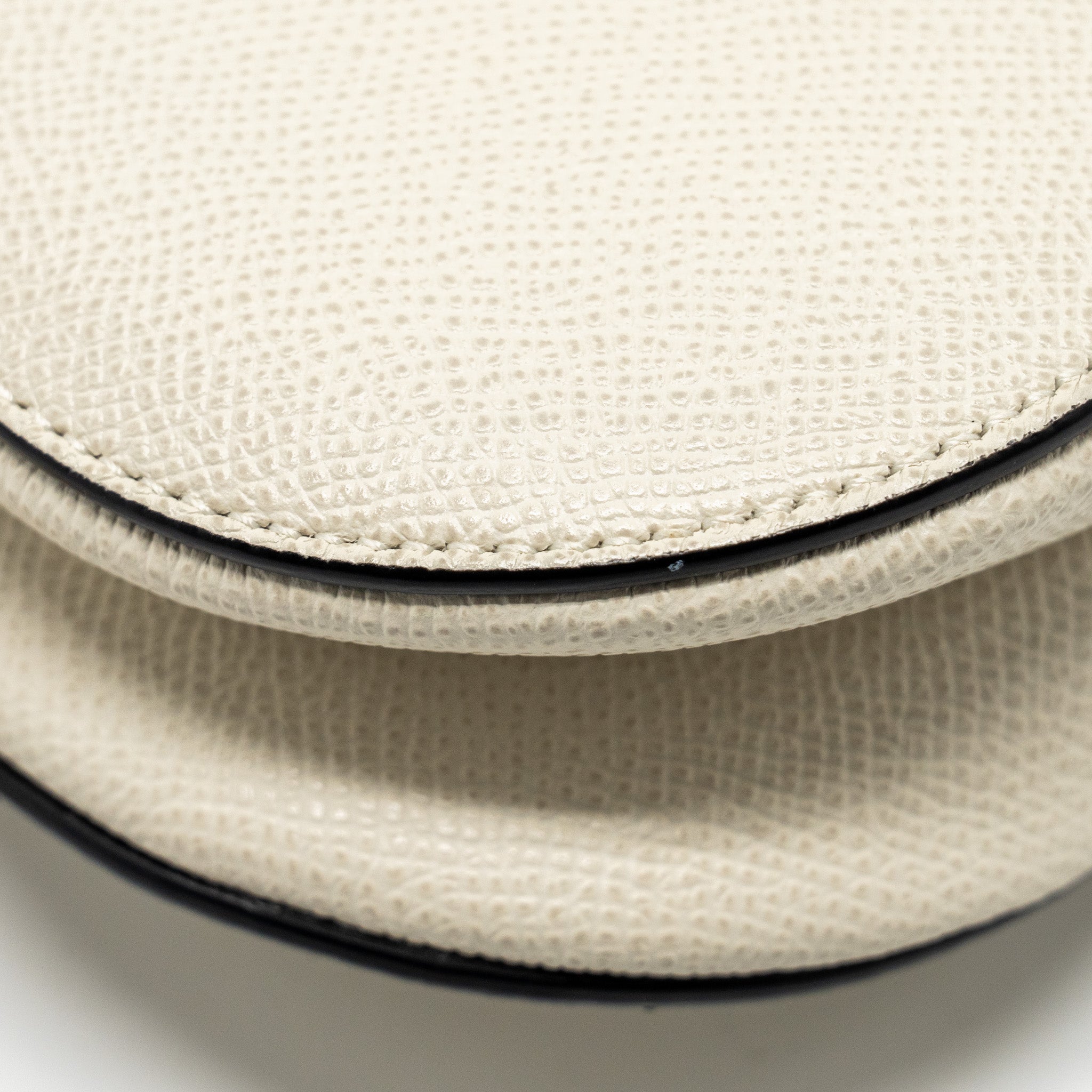 DIOR MINI SADDLE BAG CALFSKIN WHITE GHW