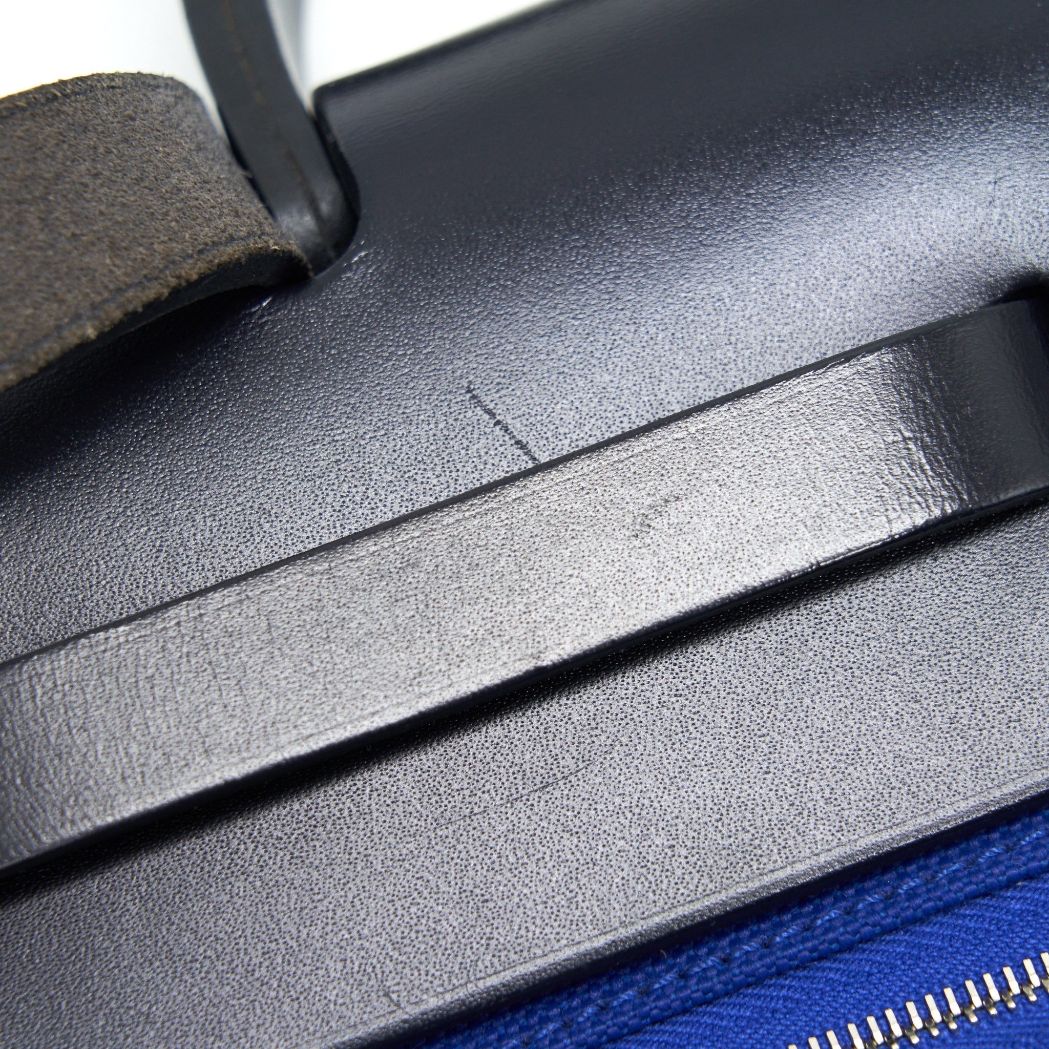 HERMES HERBAG ZIP 31 BAG BLUE ELECTRIQUE / BLACK SHW