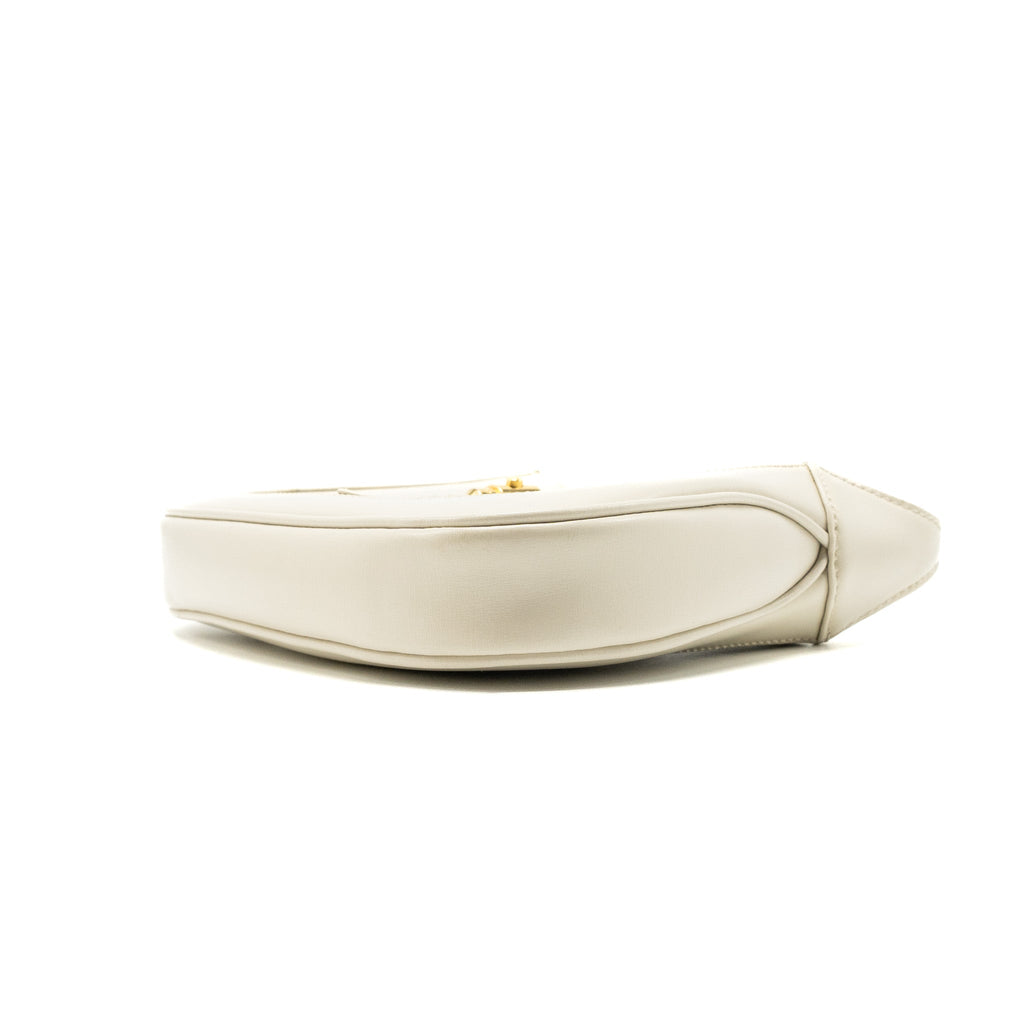 GUCCI JACKIE 1961 MINI SHOULDER BAG CALFSKIN WHITE GHW