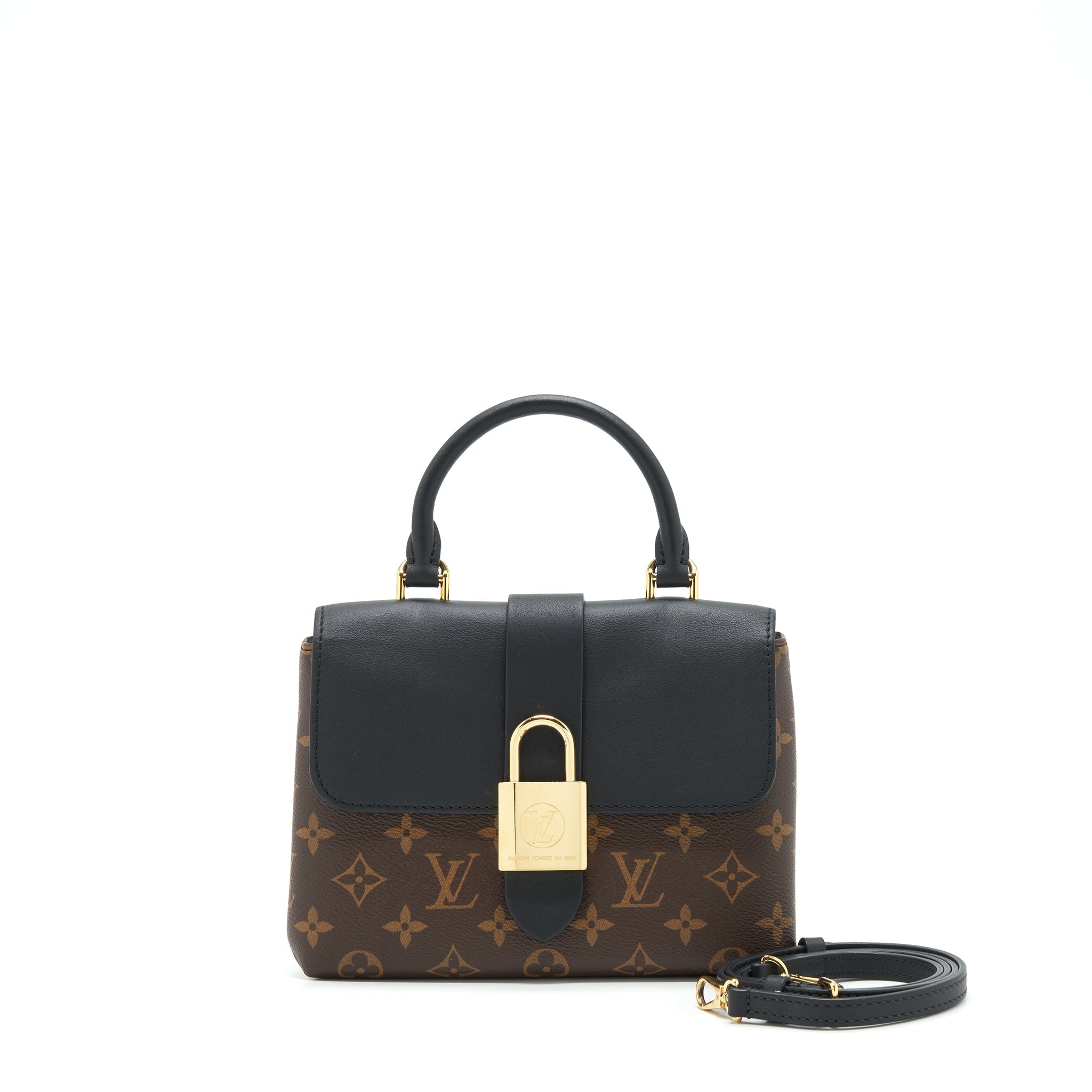 LOUIS VUITTON LOCKY BB MONOGRAM CANVAS/ BLACK GHW