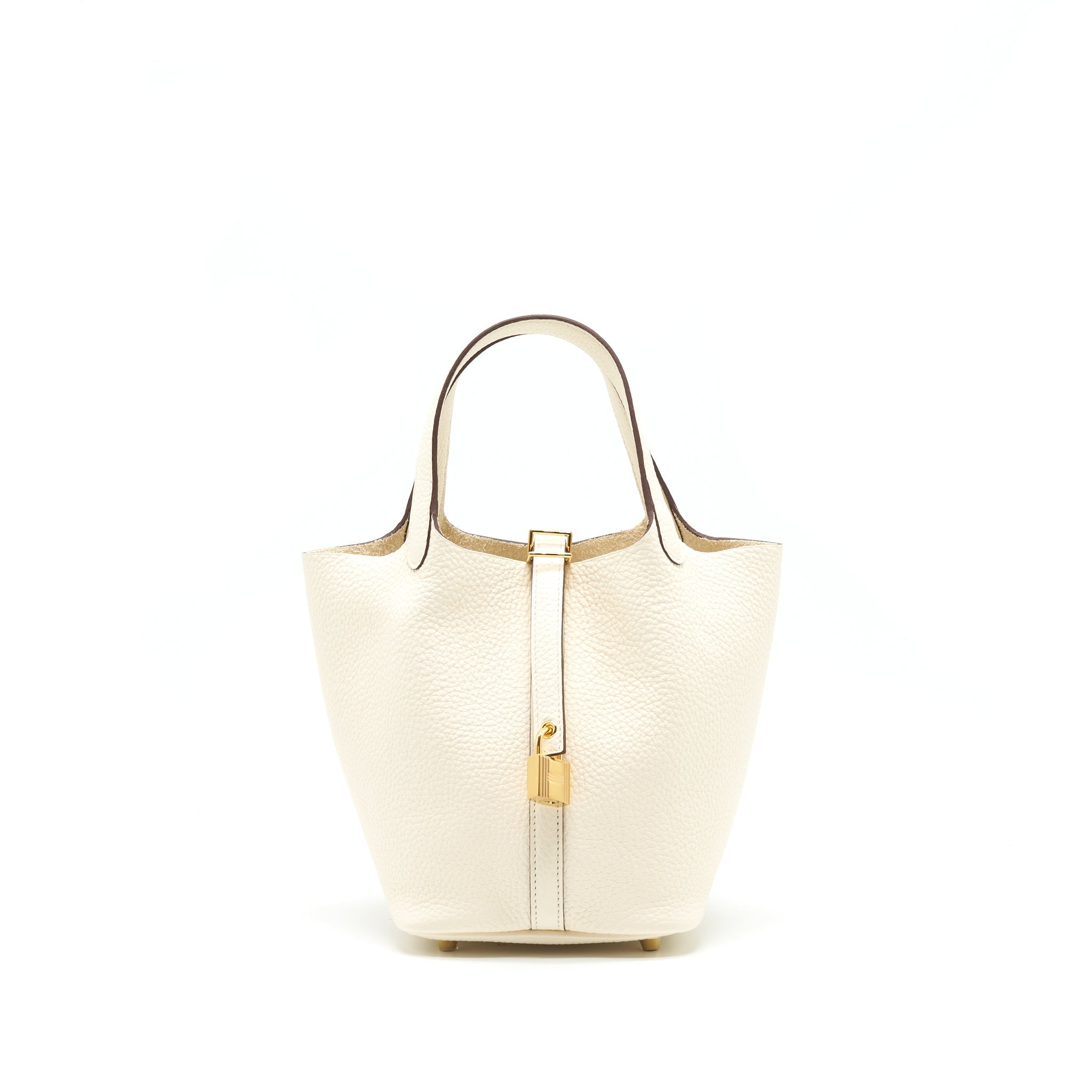 HERMES PICOTIN 18 LOCK BAG NATA GHW
