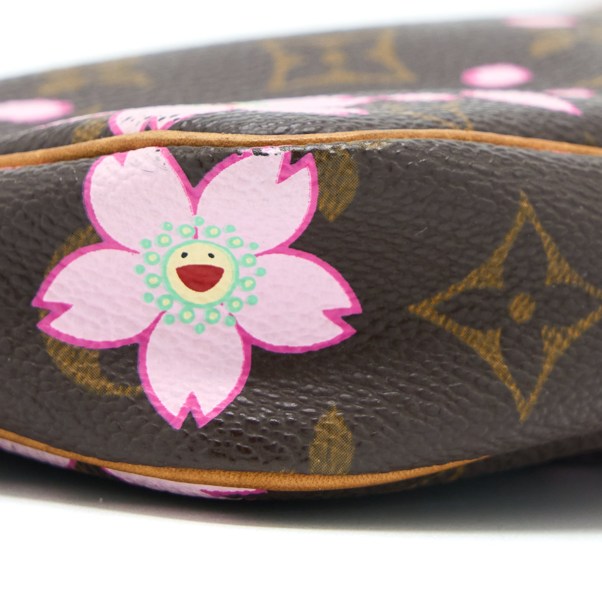 LOUIS VUITTON VINTAGE CHERRY BLOSSOM POCHETTE MONOGRAM CANVAS GHW