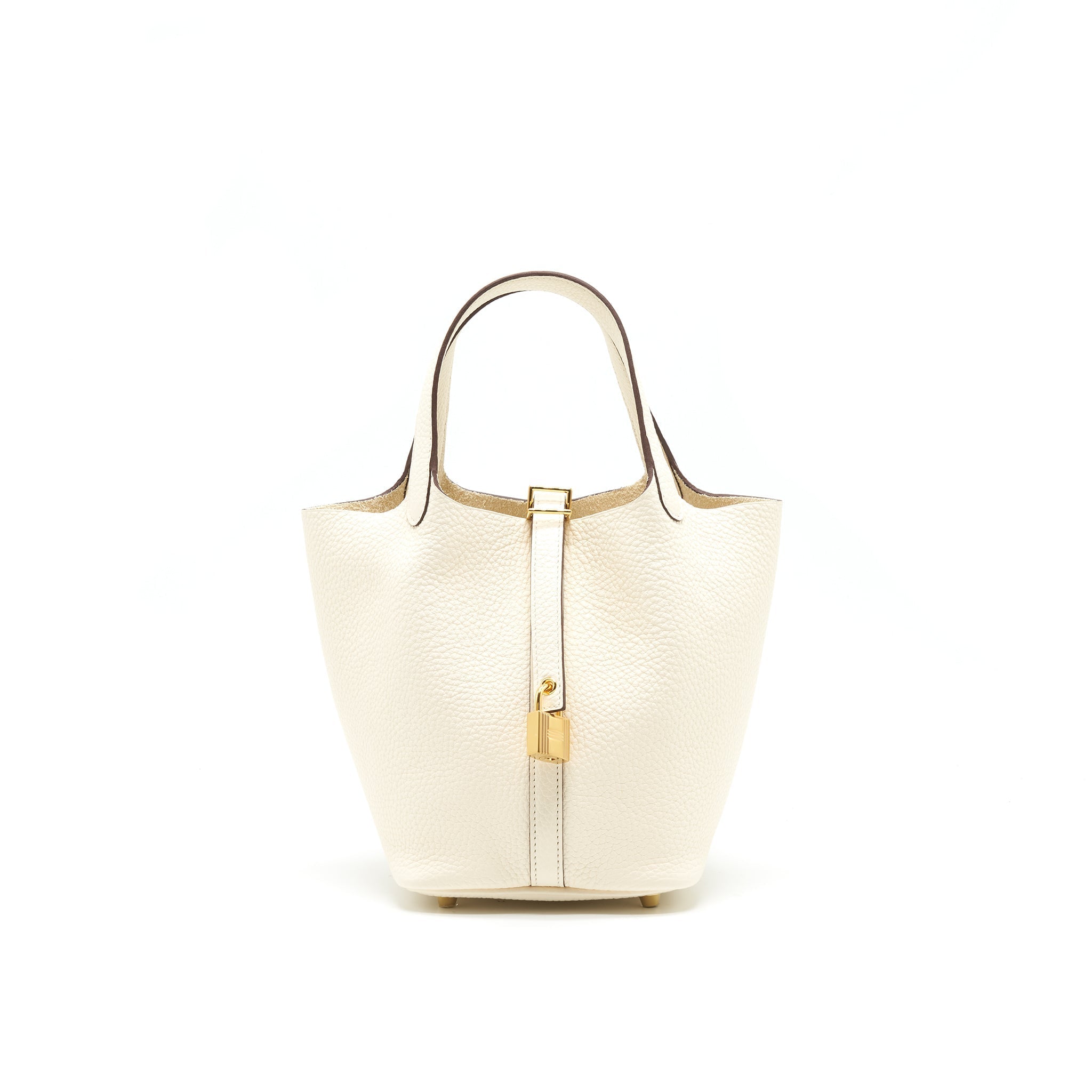 HERMES PICOTIN 18 LOCK BAG NATA GHW